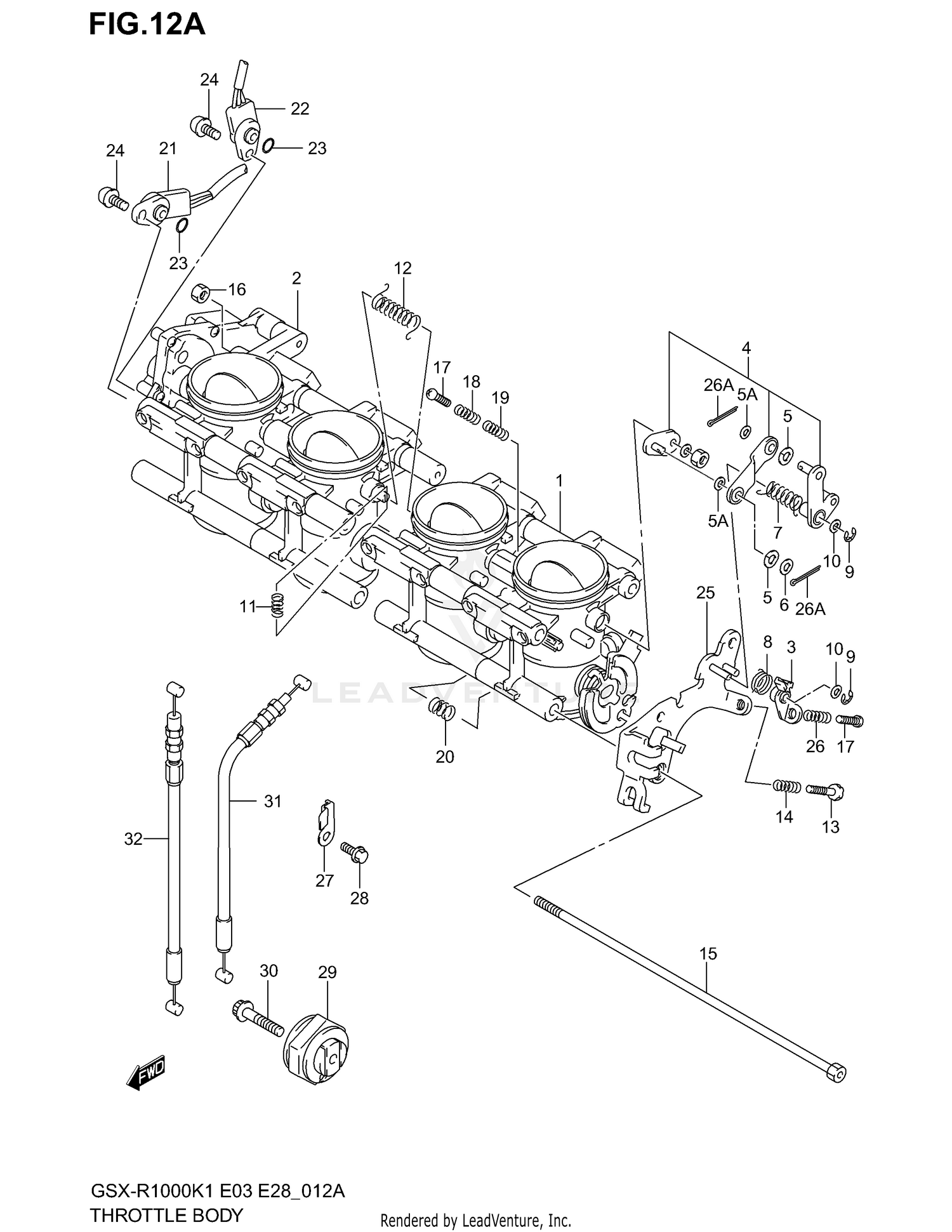THROTTLE BODY (MODEL K2)