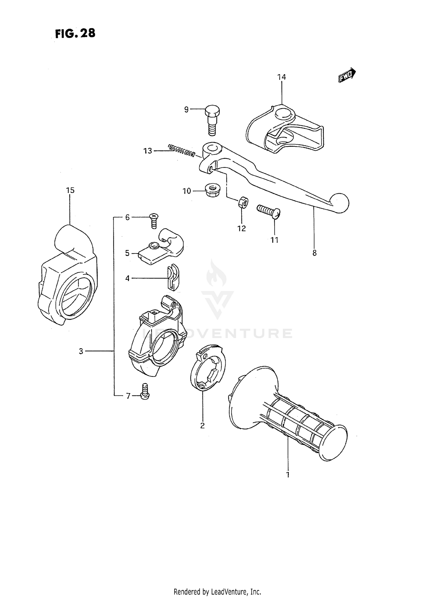 RIGHT HANDLE SWITCH (MODEL G/H/J)