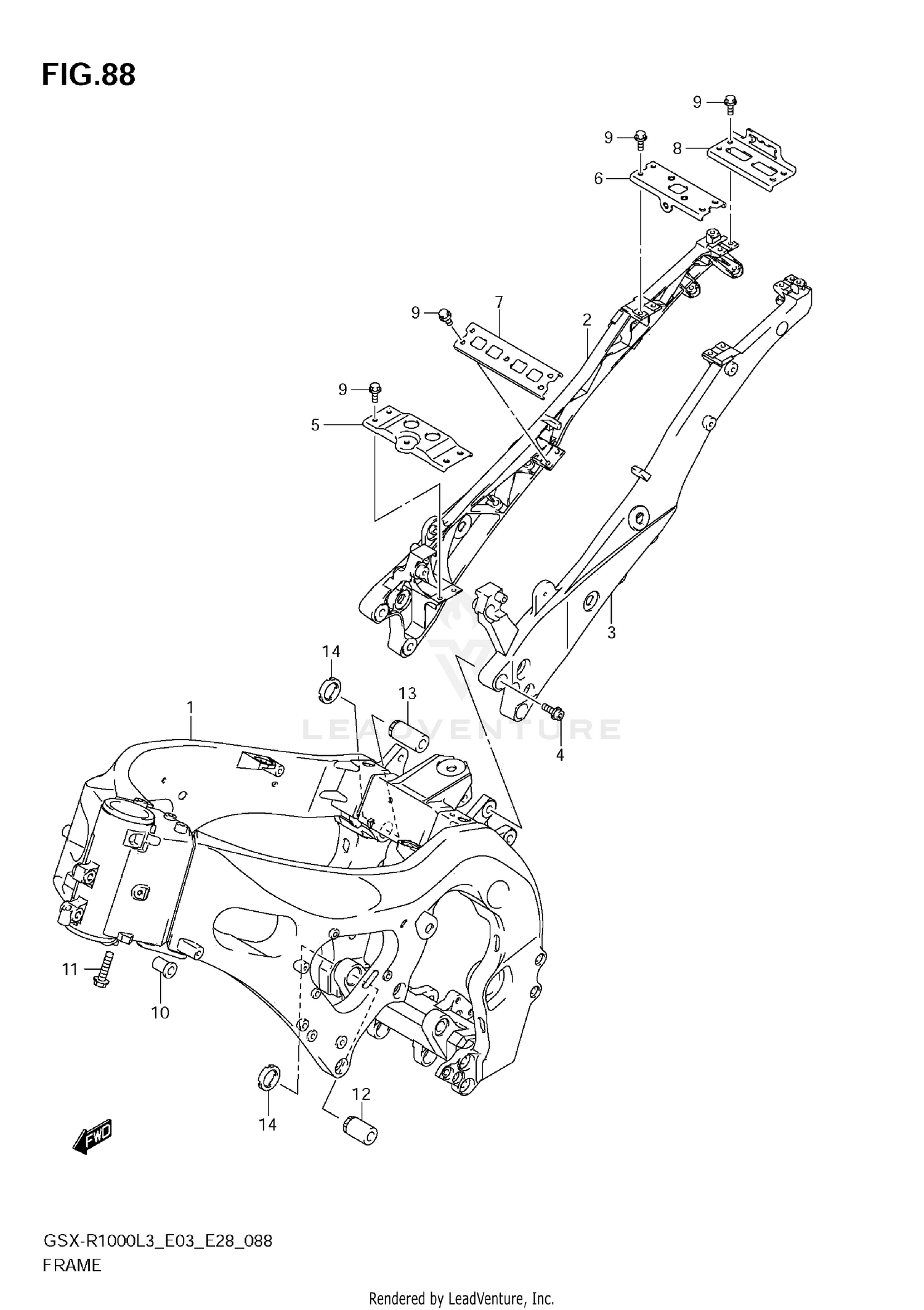 FRAME (GSX-R1000L3 E33)