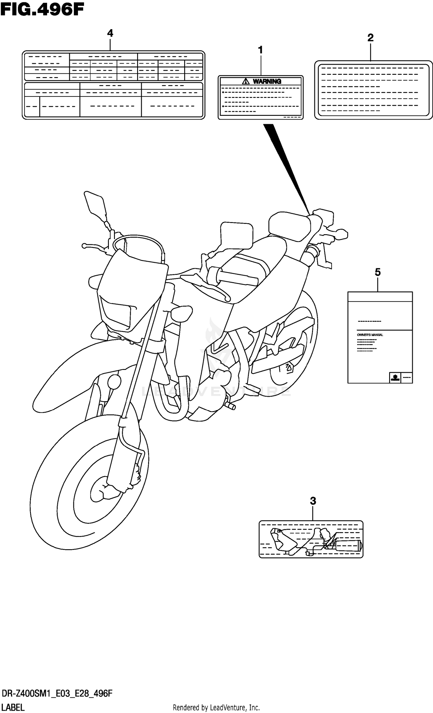 LABEL (DR-Z400SM:E33)