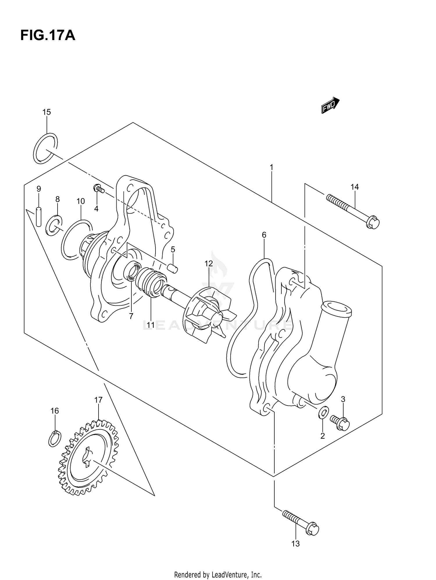 WATER PUMP (MODEL K5/K6/K7)