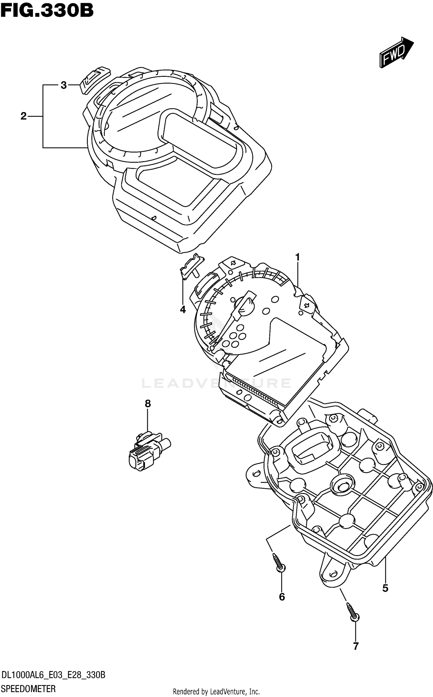 SPEEDOMETER (DL1000AL6 E28)