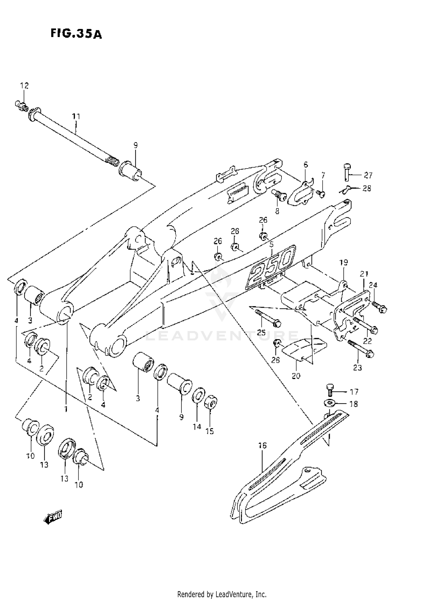 REAR SWINGING ARM (M/N)