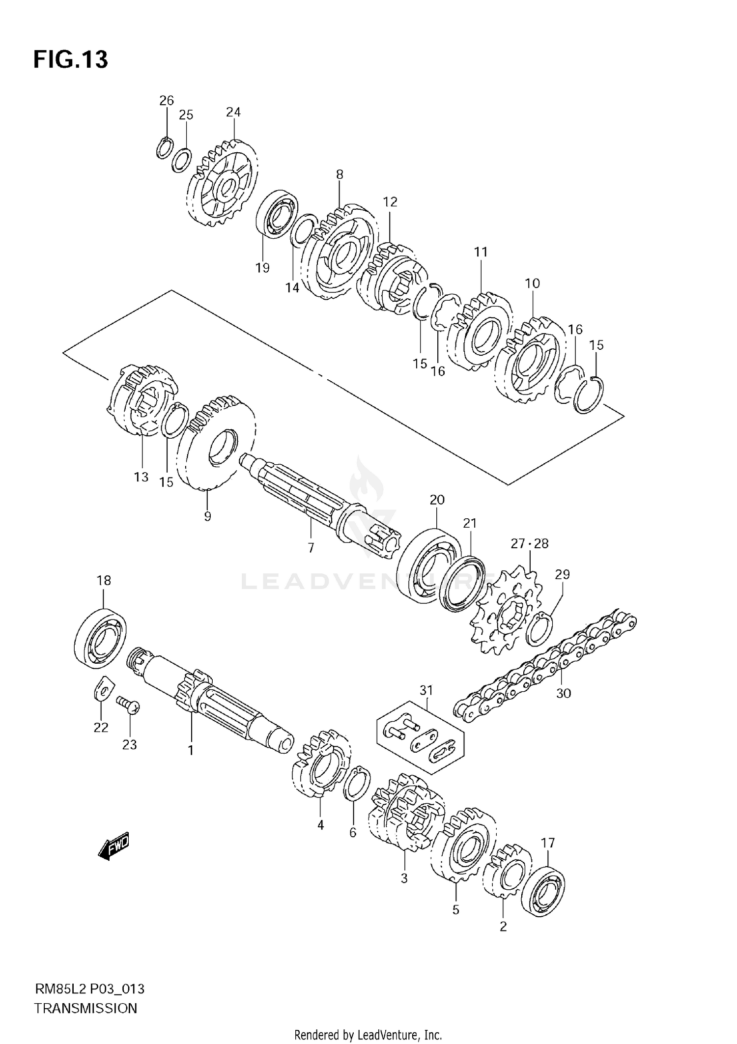 TRANSMISSION (RM85L)
