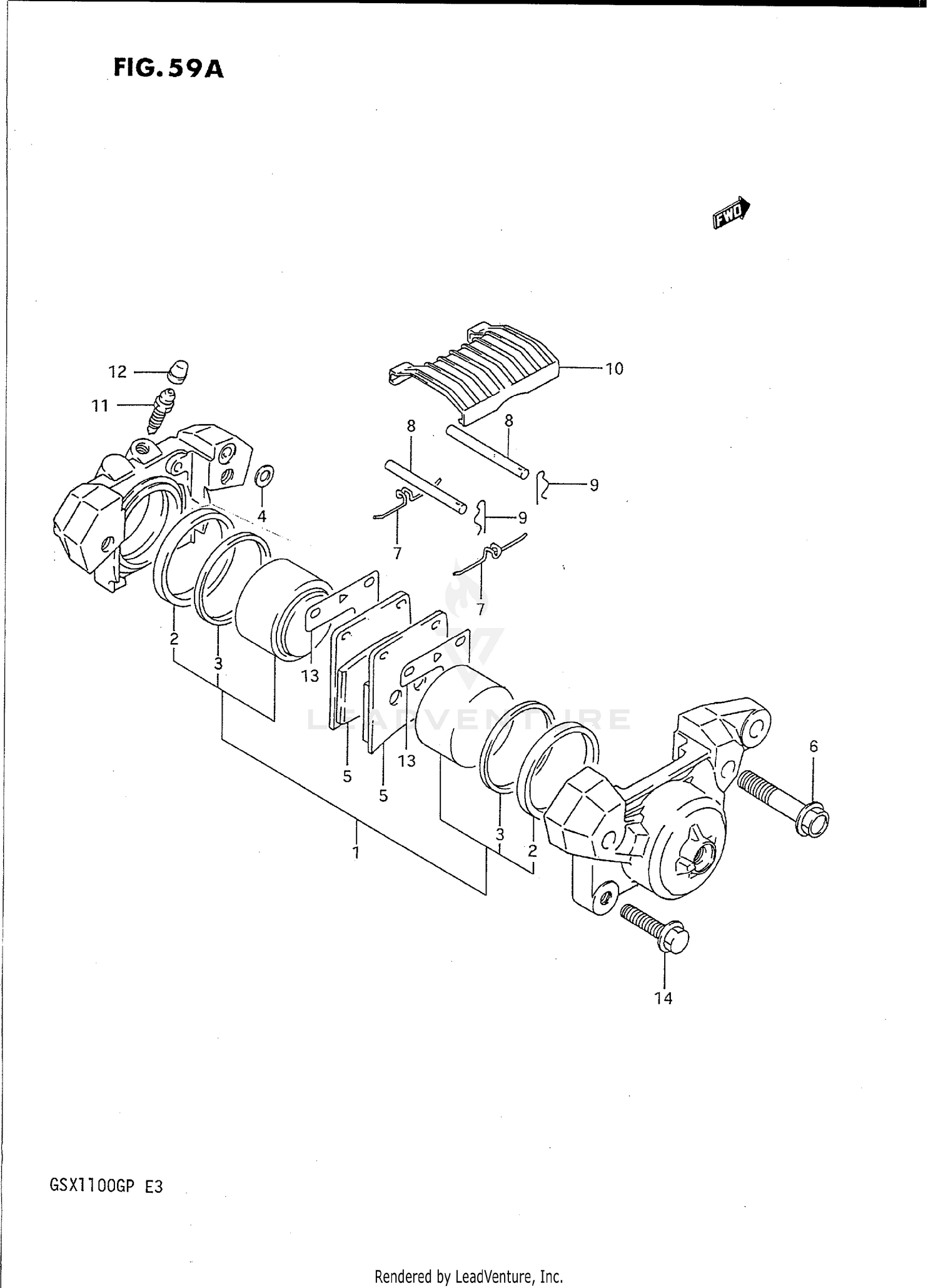 REAR CALIPER (MODEL P)