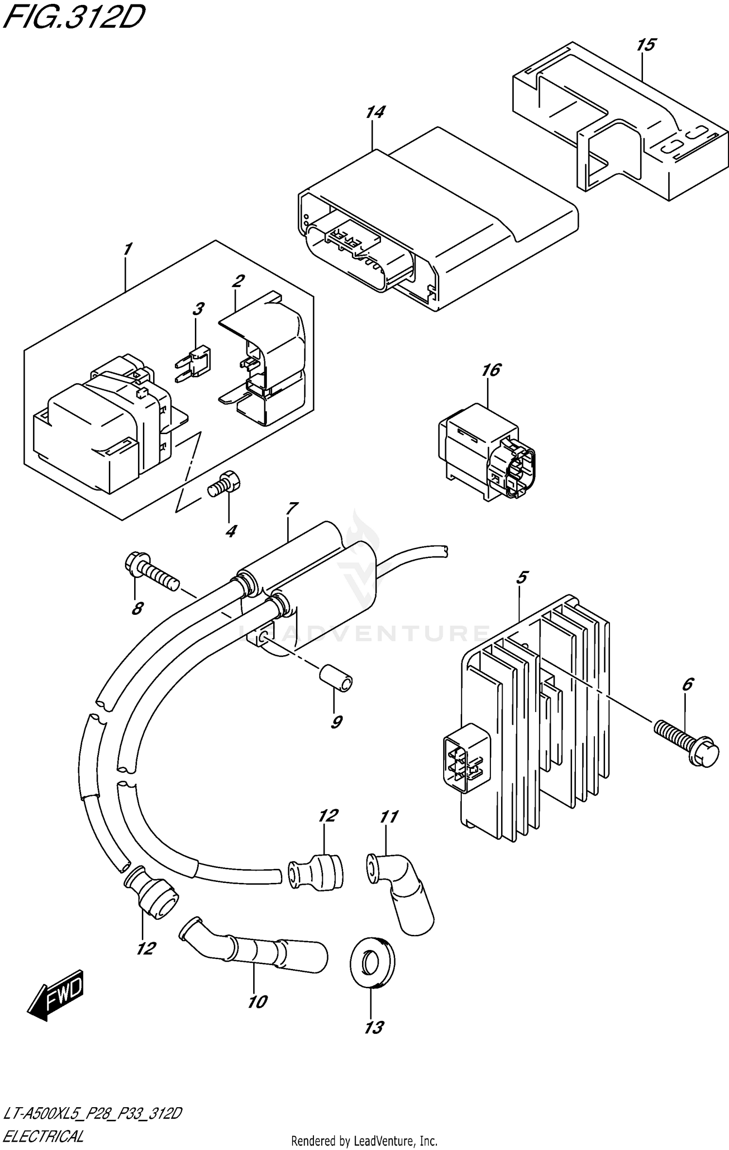 ELECTRICAL (LT-A500XZL5 P33)