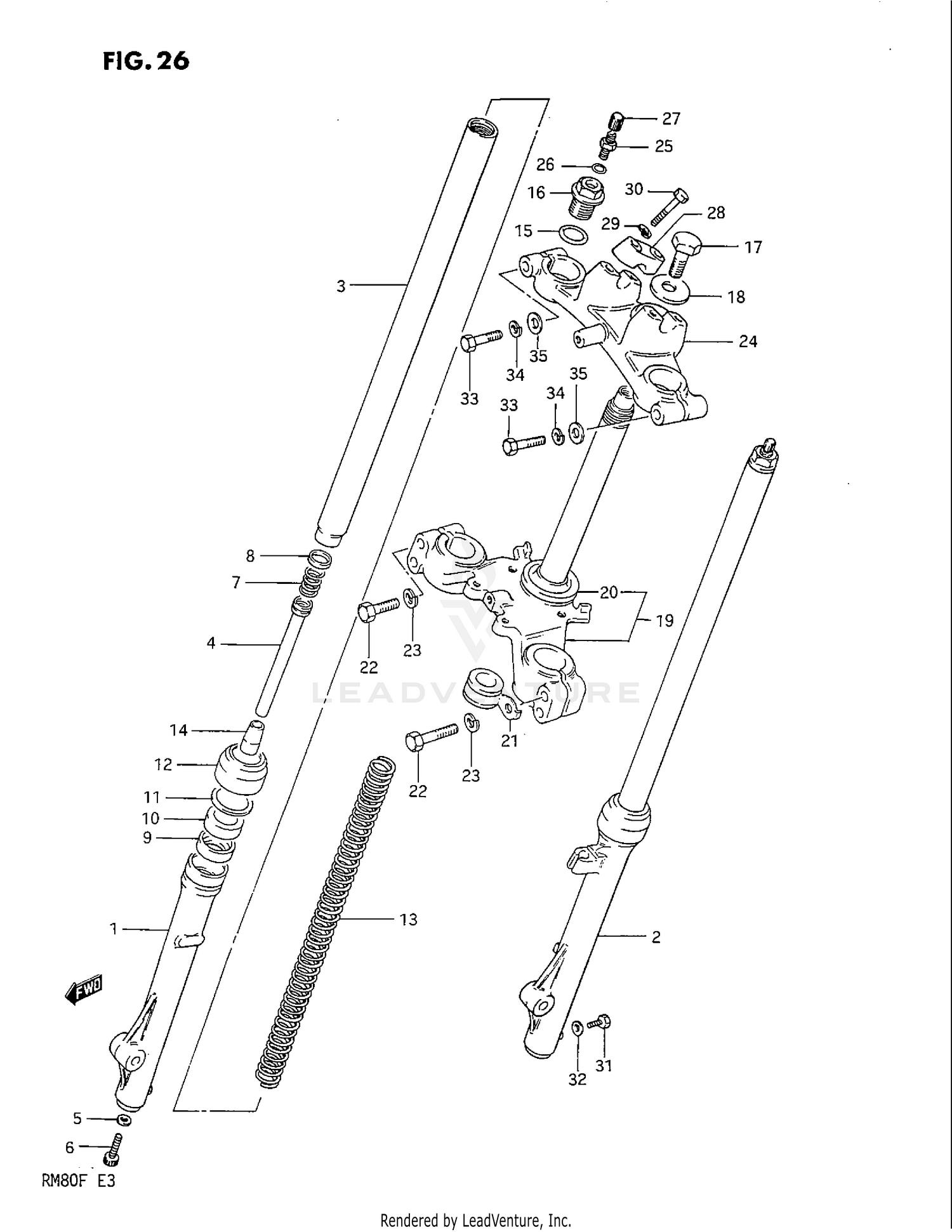 FRONT FORK (MODEL D)