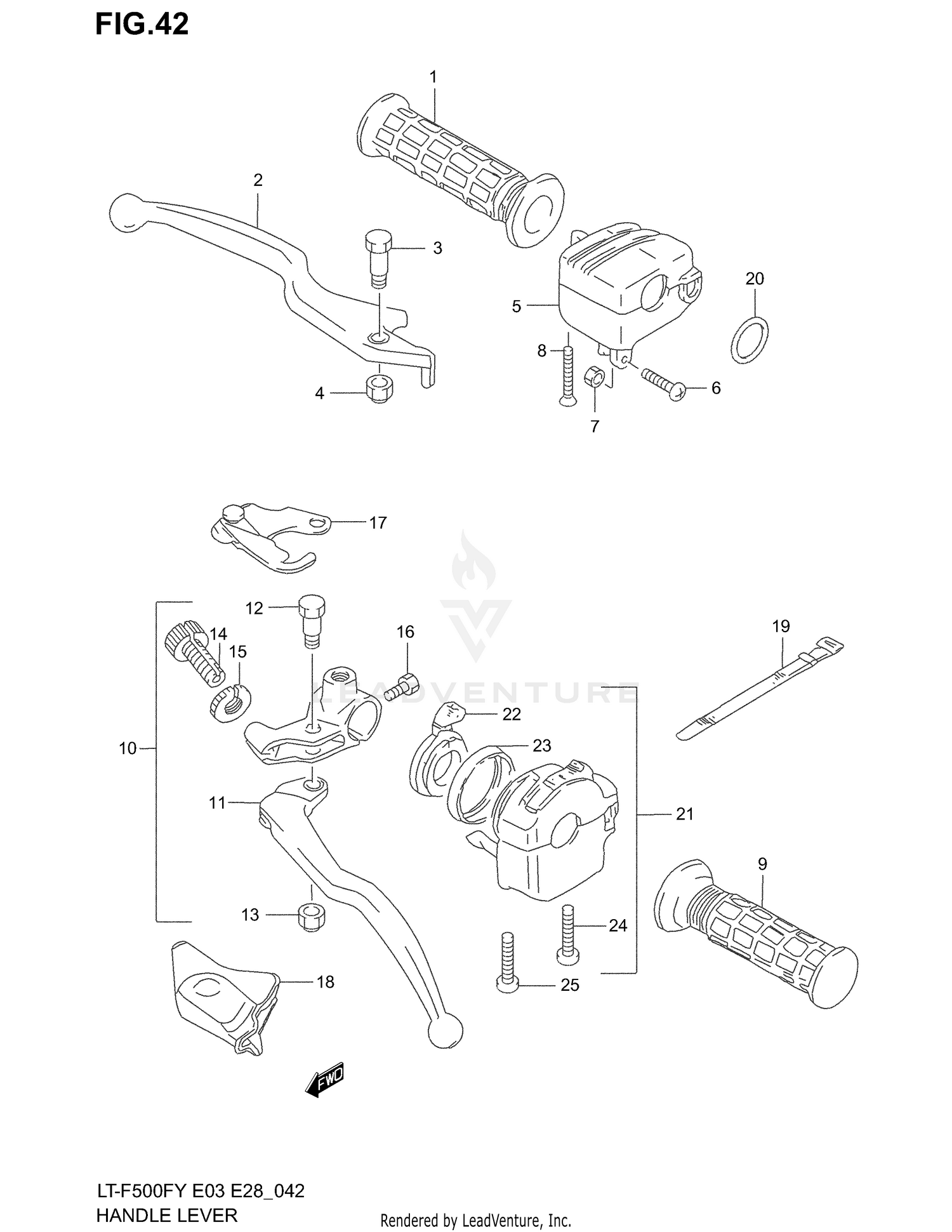 HANDLE LEVER (MODEL W/X/Y/K1)