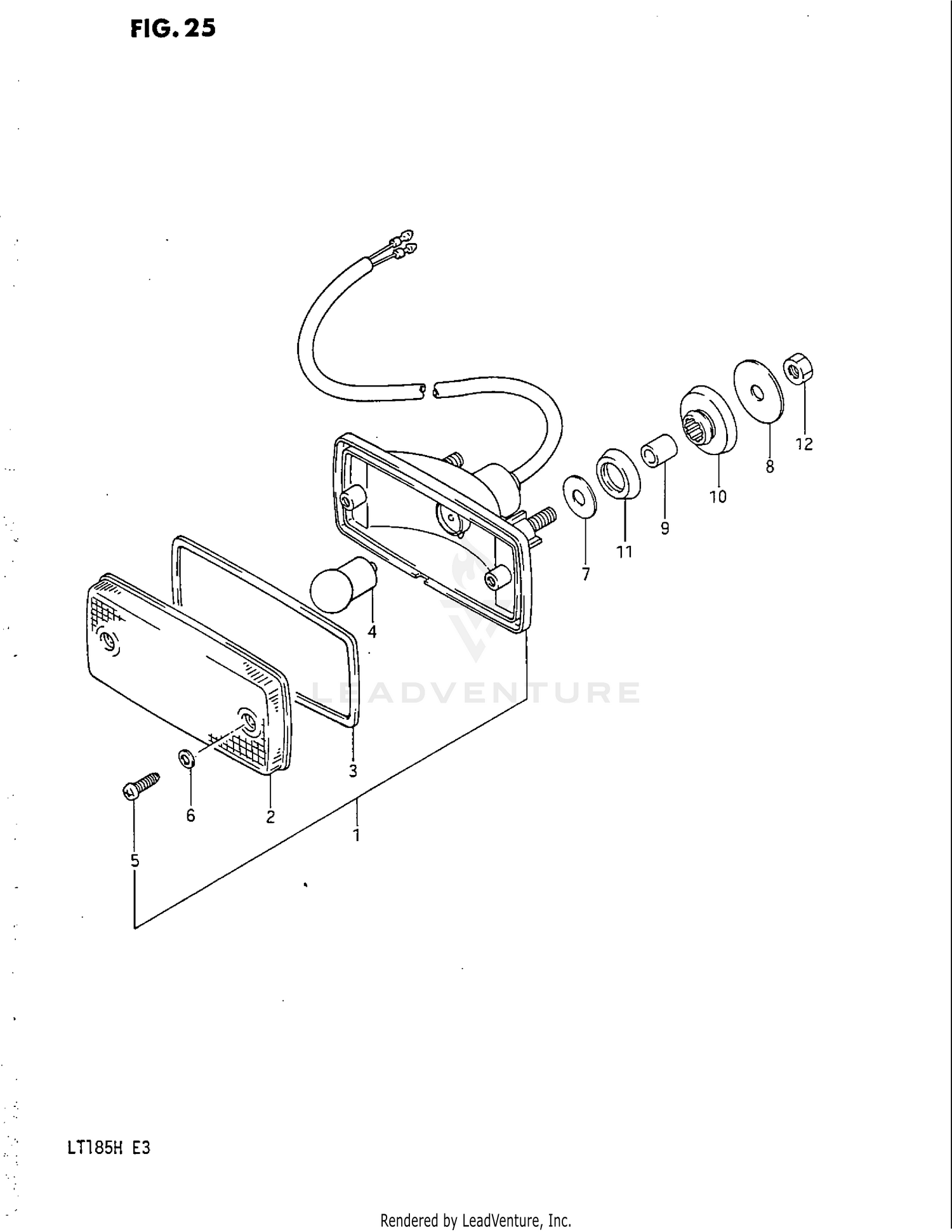 TAIL LAMP (MODEL F/G/H)