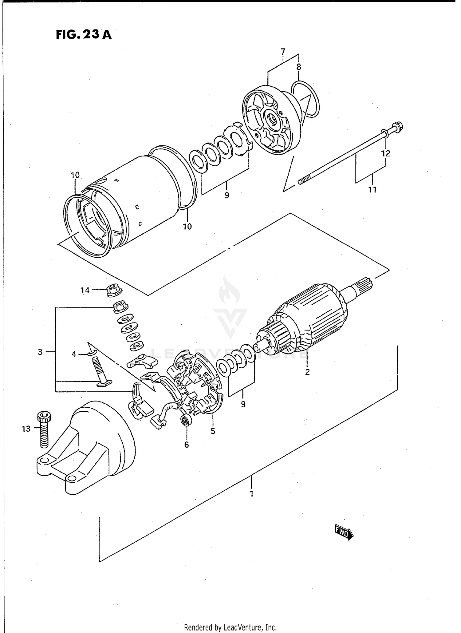 STARTING MOTOR (MODEL R/S)