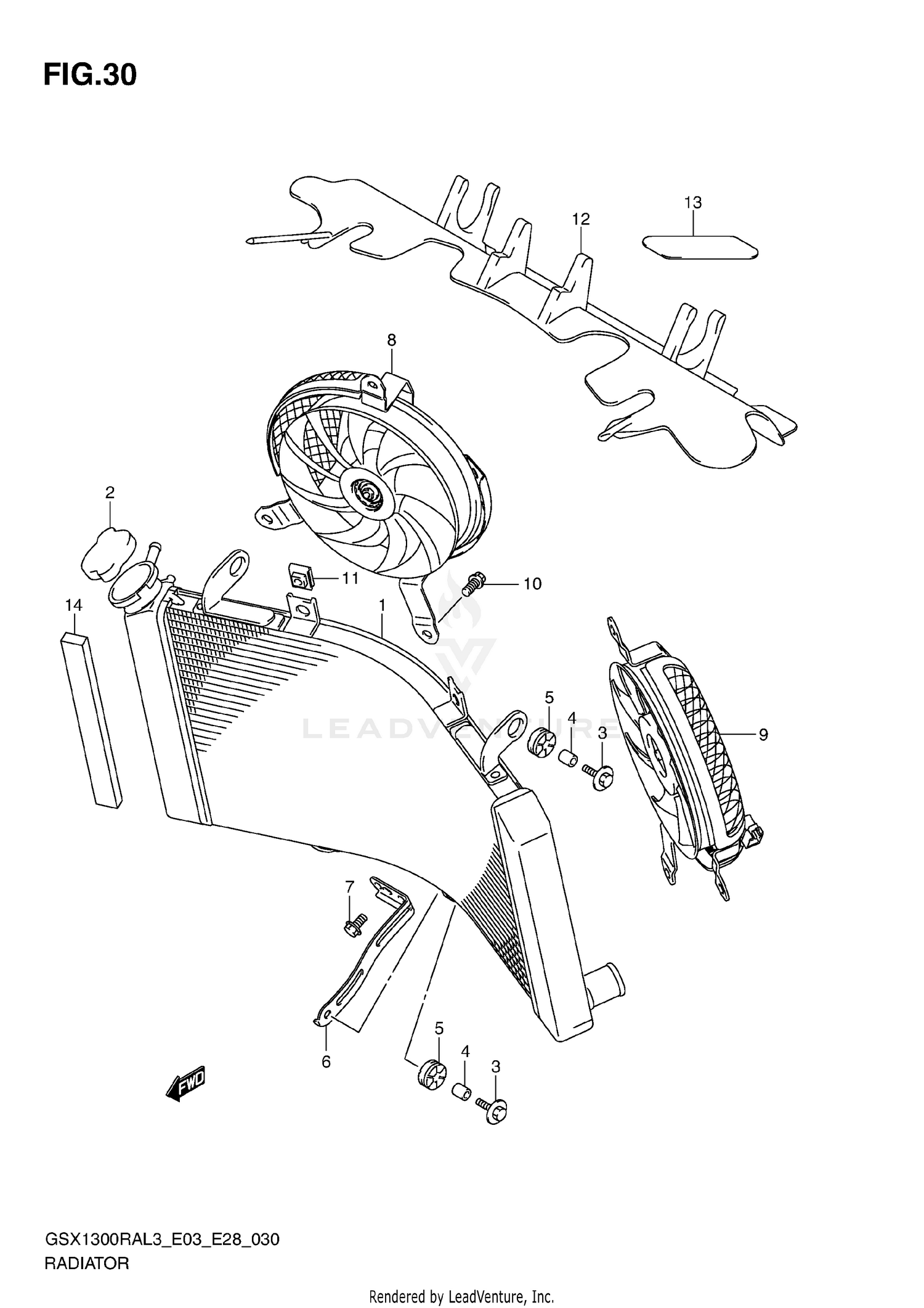 RADIATOR (GSX1300RAL3 E33)