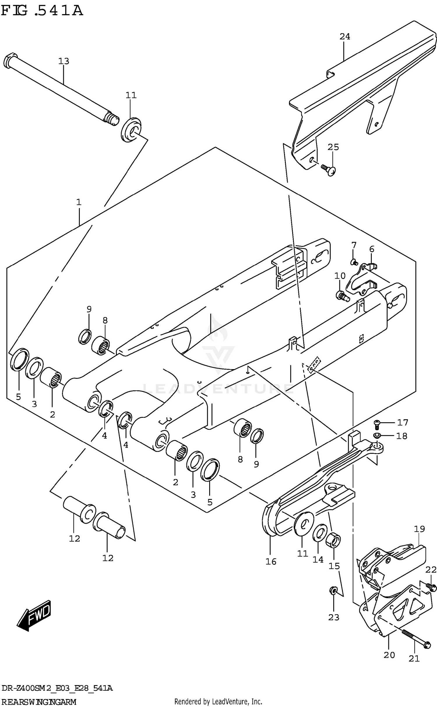 REAR SWINGINGARM (DR-Z400S)