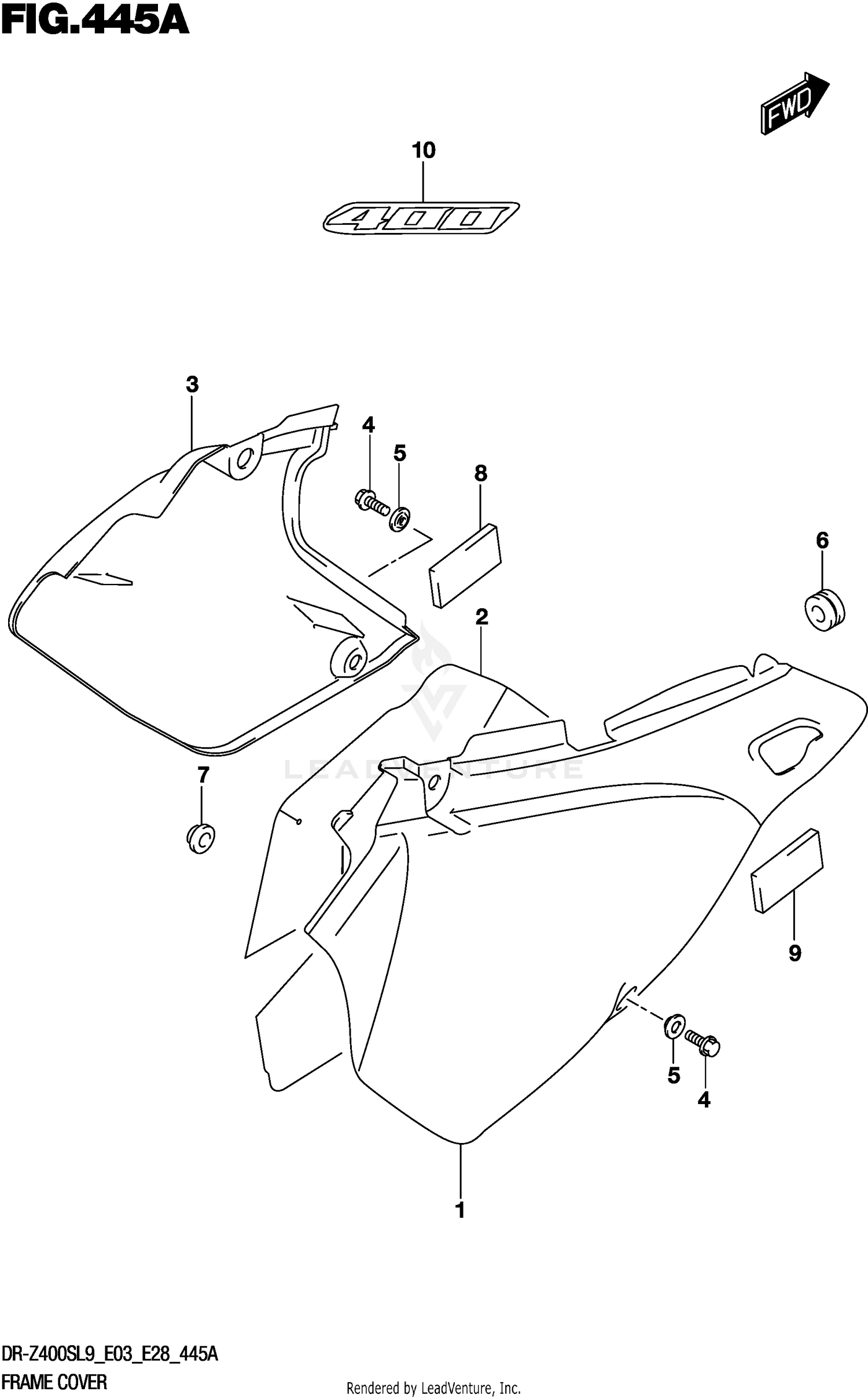 FRAME COVER (DR-Z400SL9 E03)
