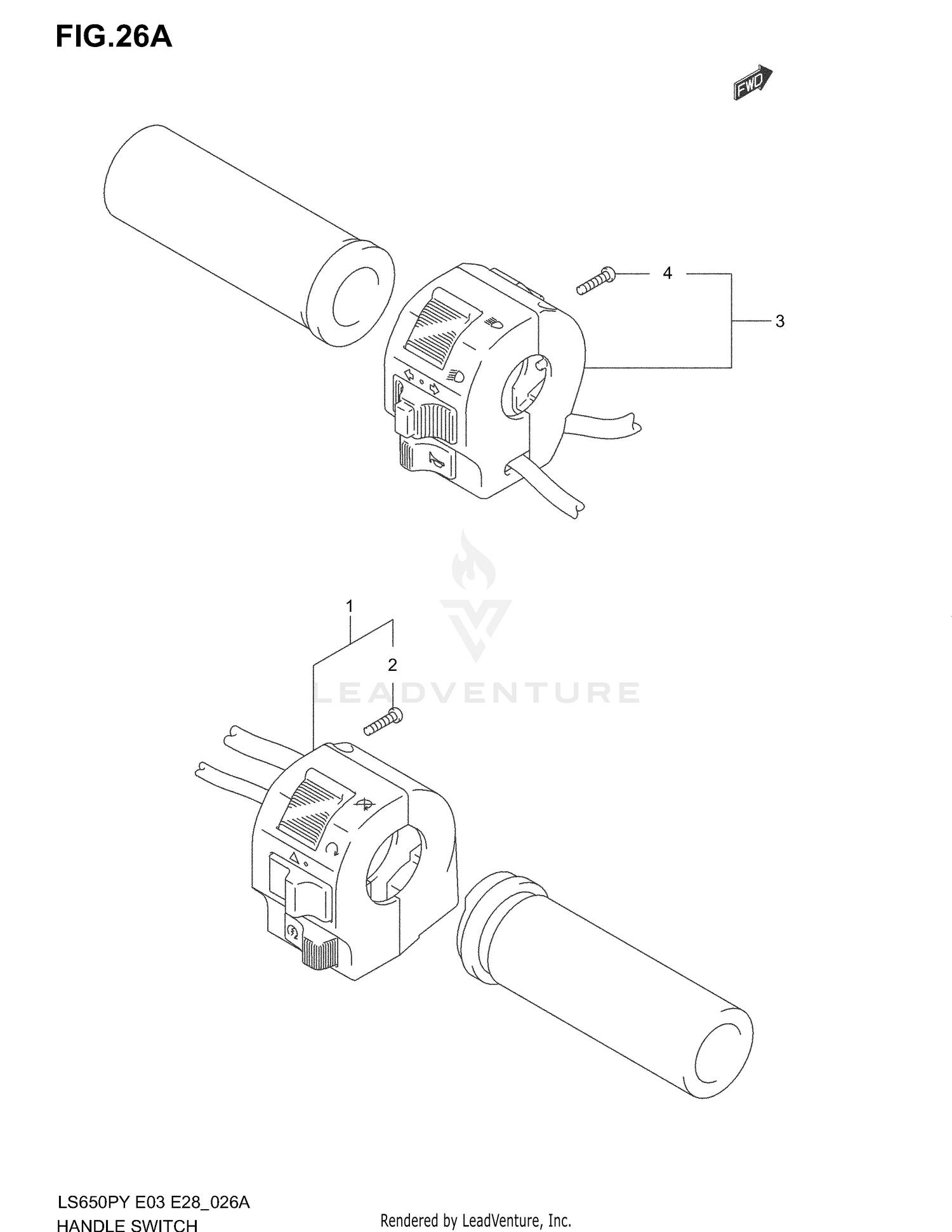 HANDLE SWITCH (MODEL K4)