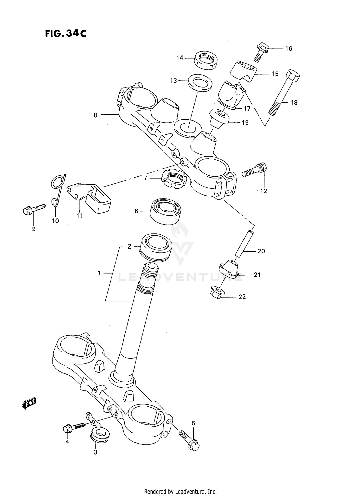 STEERING STEM (MODEL T)