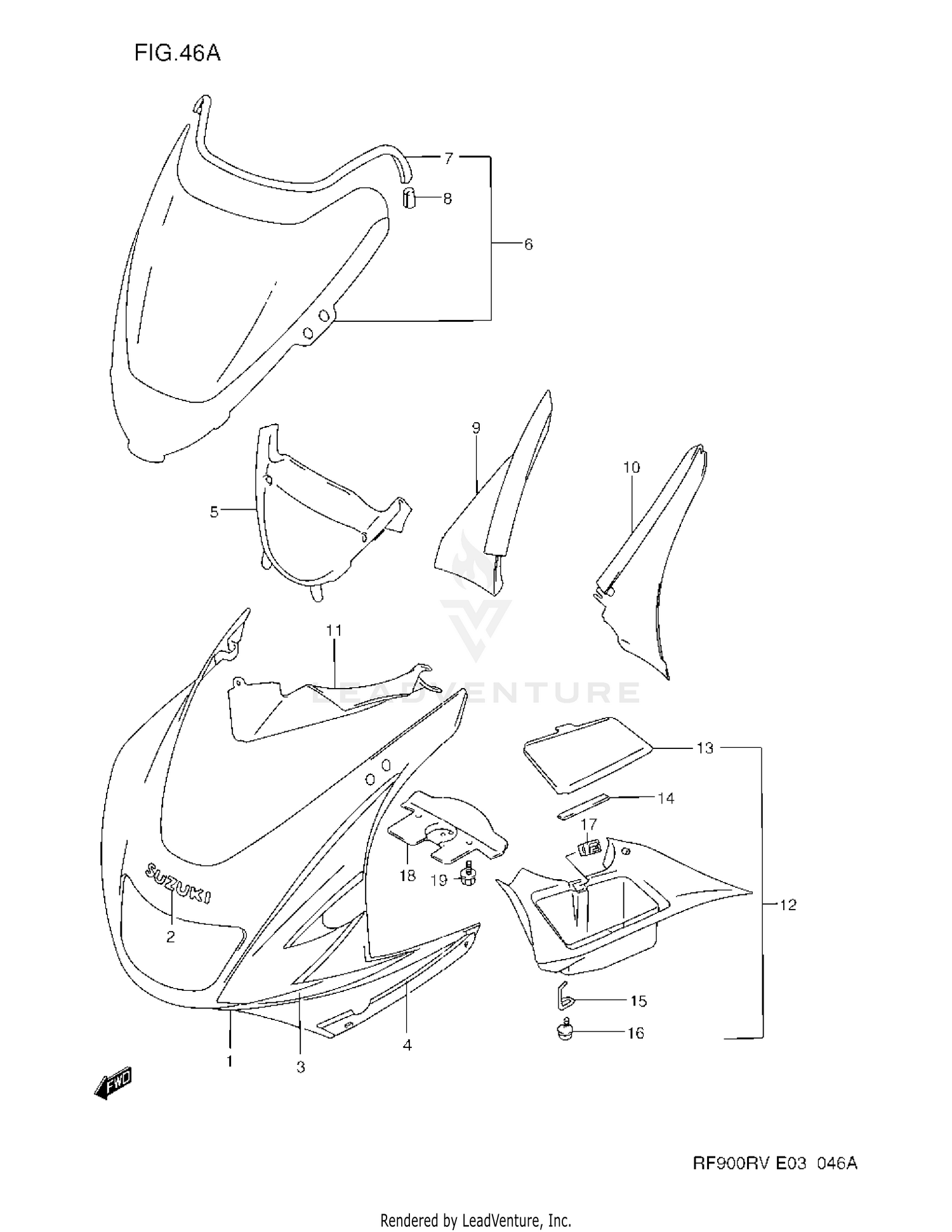 COWLING BODY (RF900RZS)