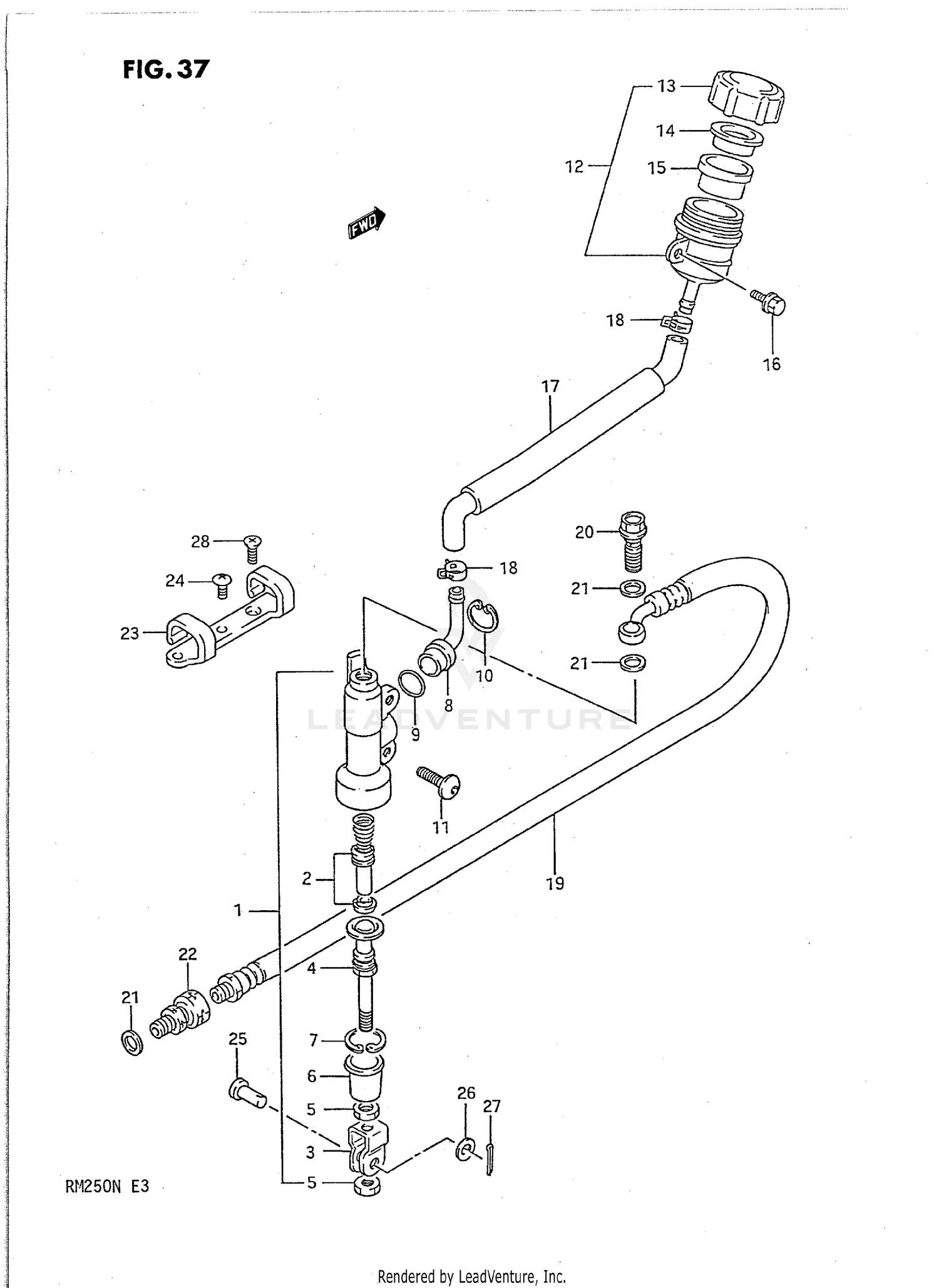 REAR MASTER CYLINDER (MODEL K)