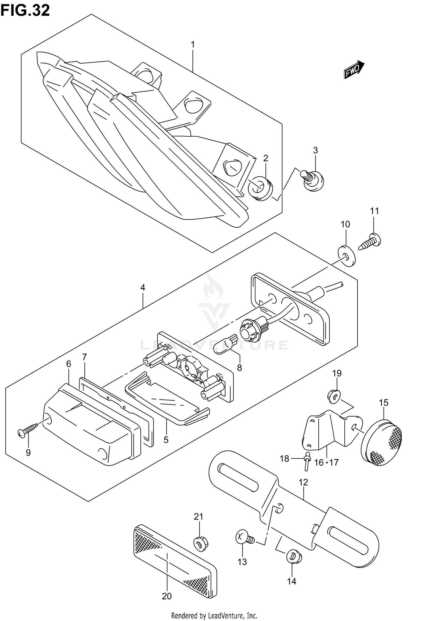 TAIL LAMP (SV1000SK3/SK4)