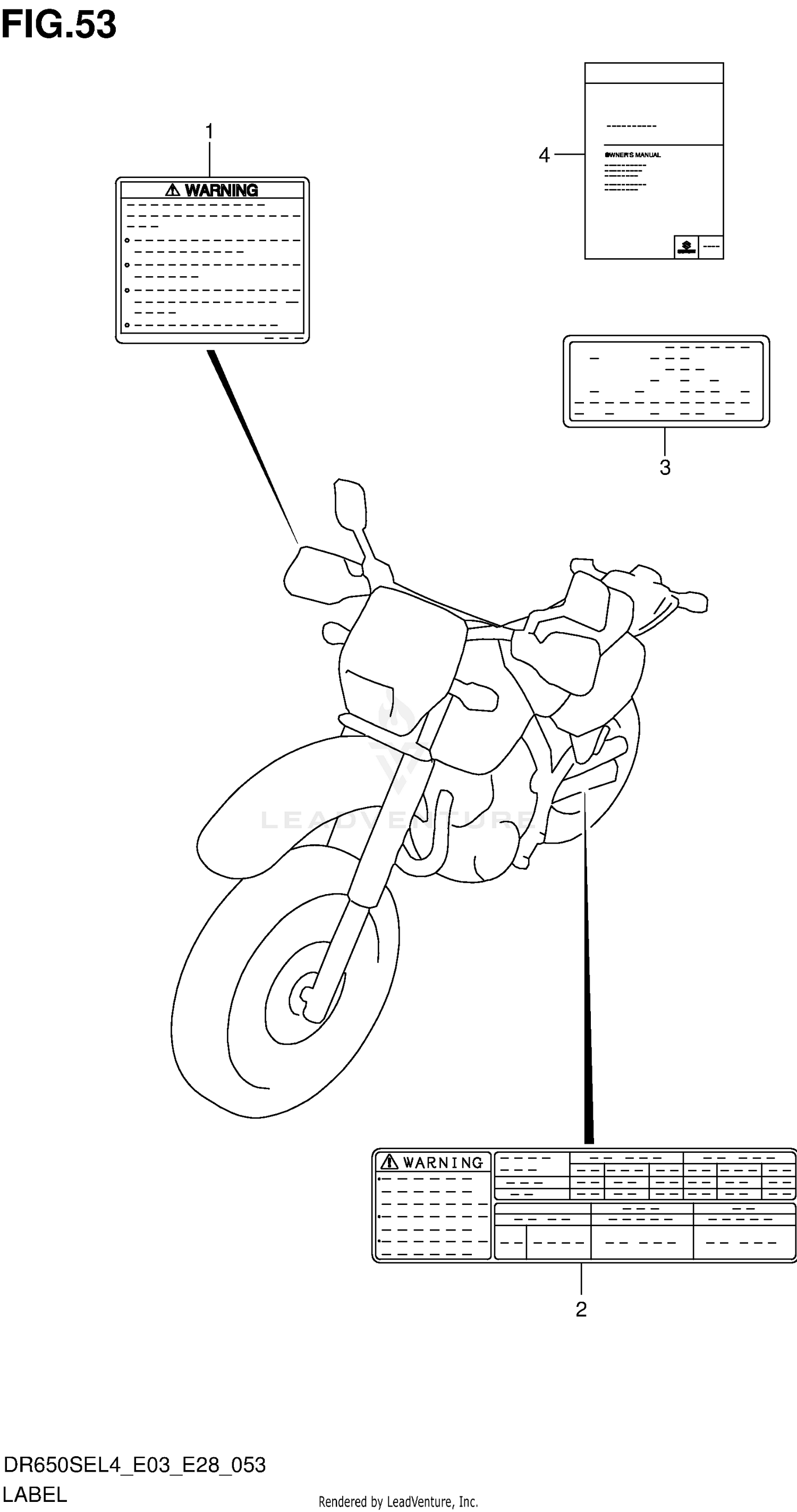 LABEL (DR650SEL4 E03)