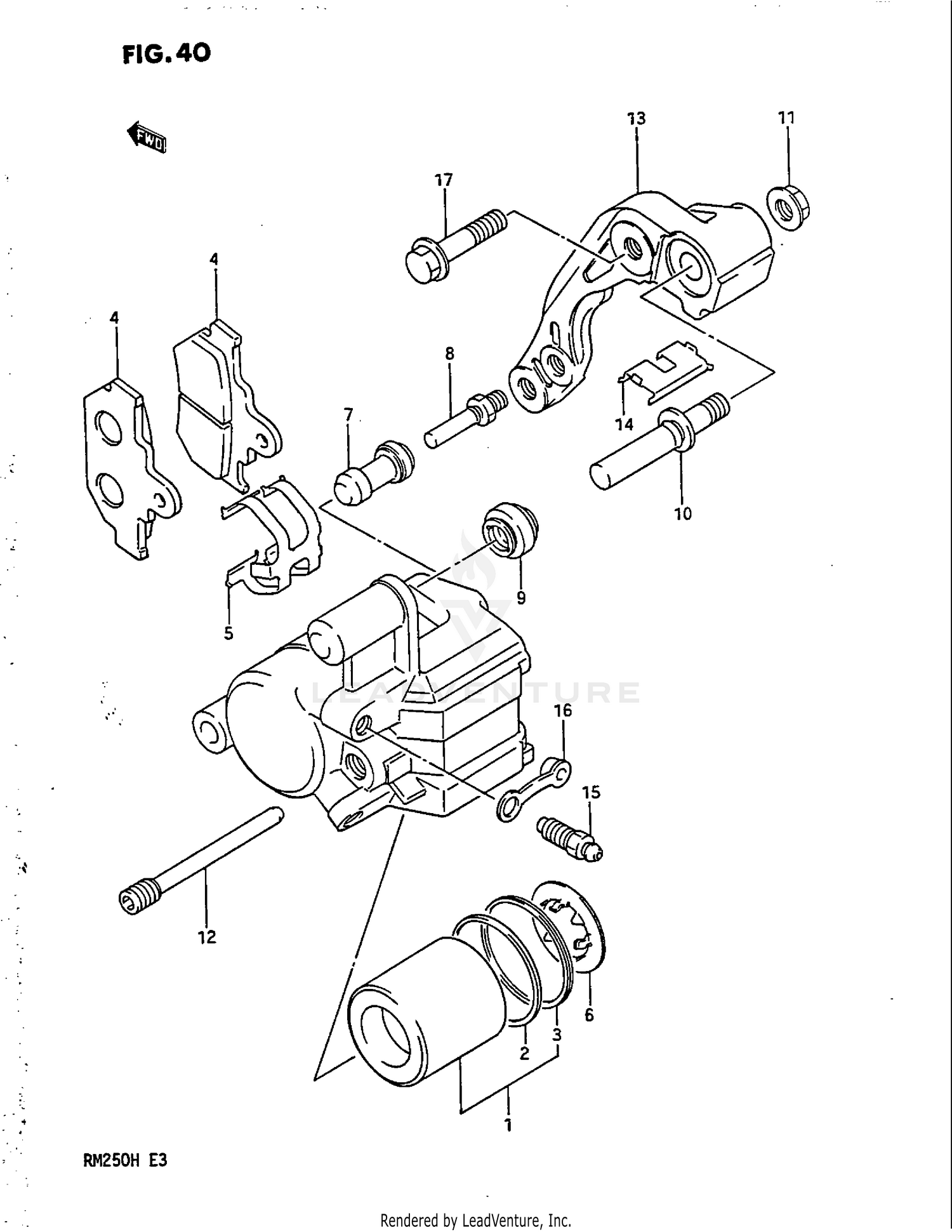 FRONT CALIPER (MODEL G)