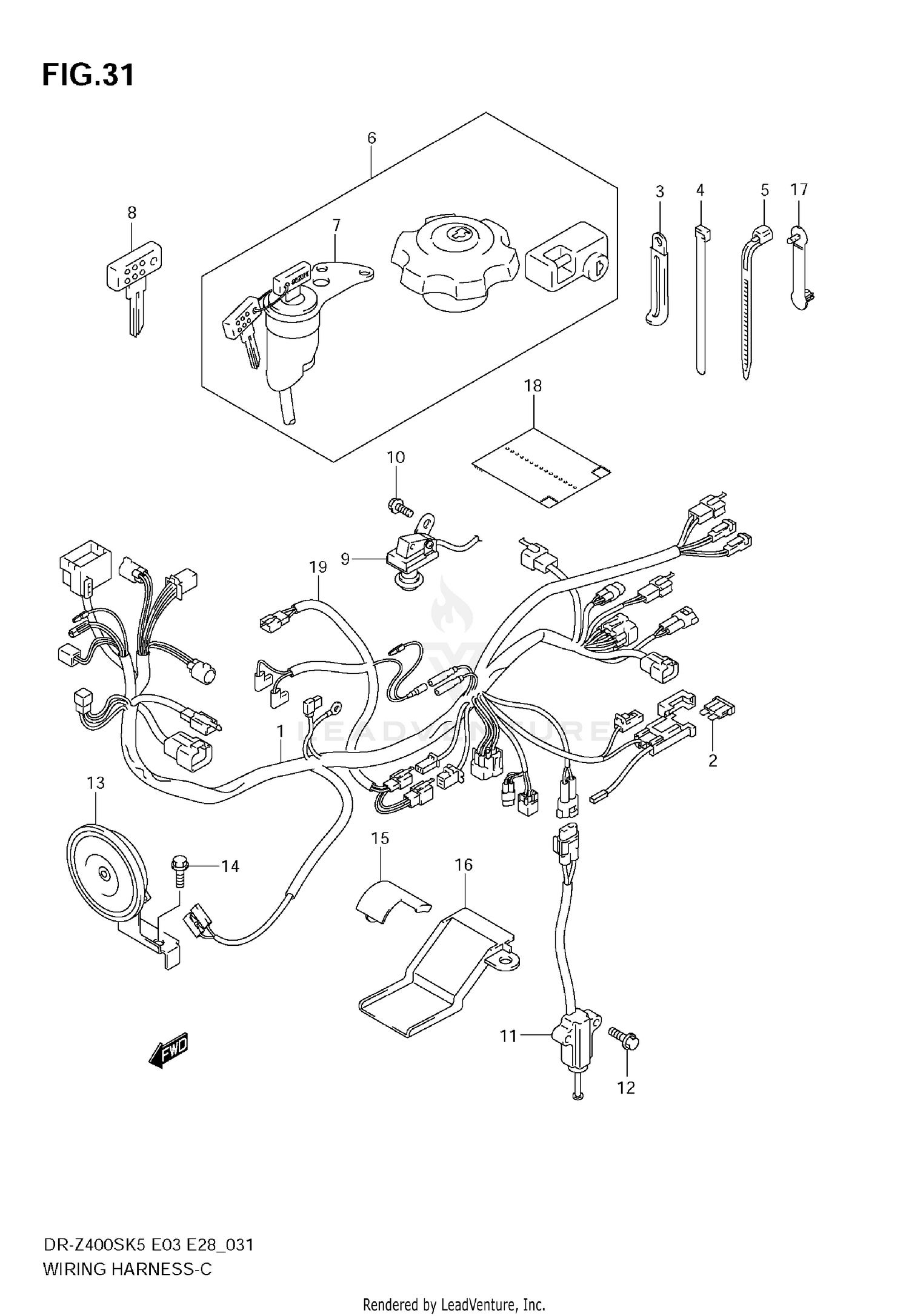 WIRING HARNESS (MODEL K5)