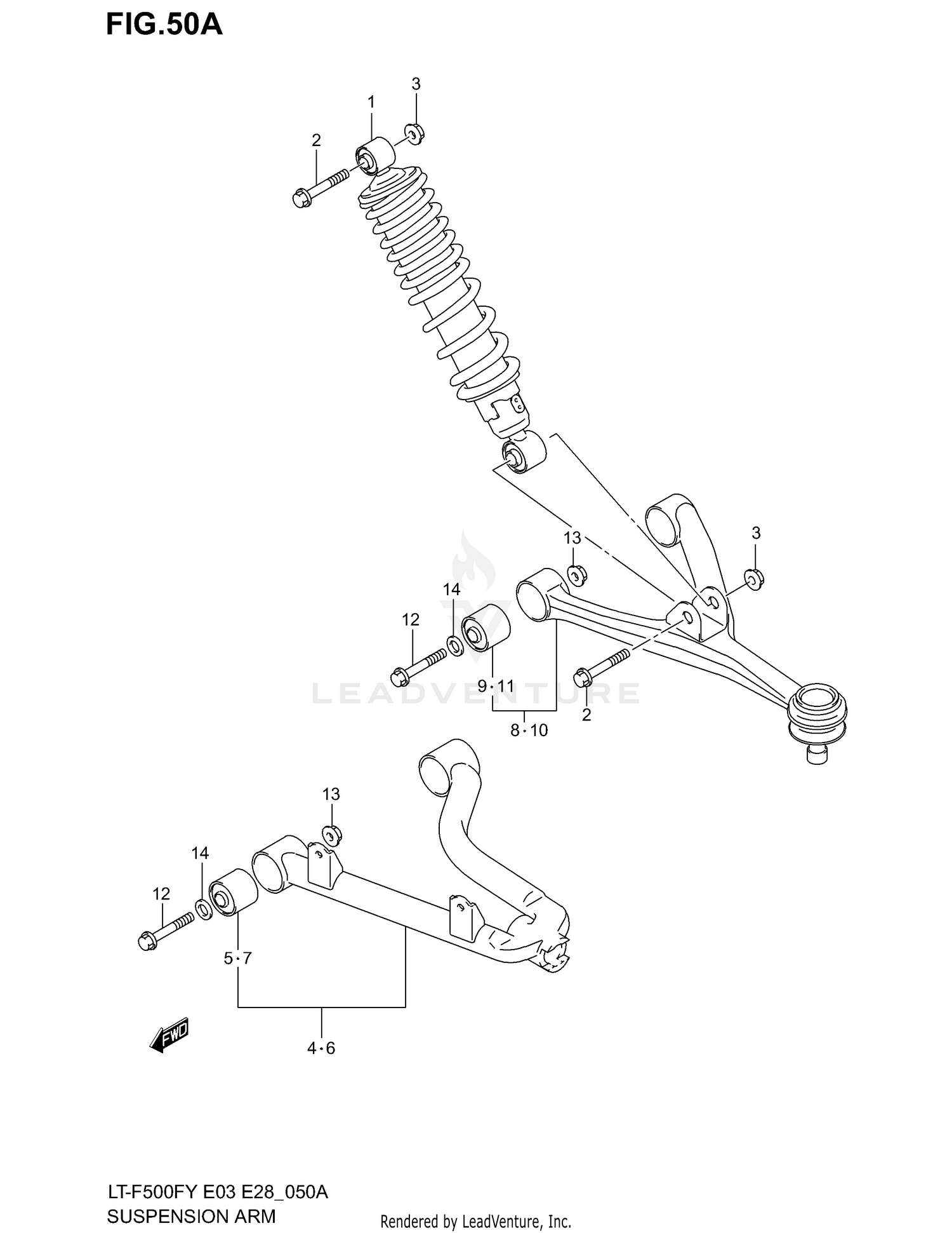 SUSPENSION ARM (MODEL Y/K1/K2)