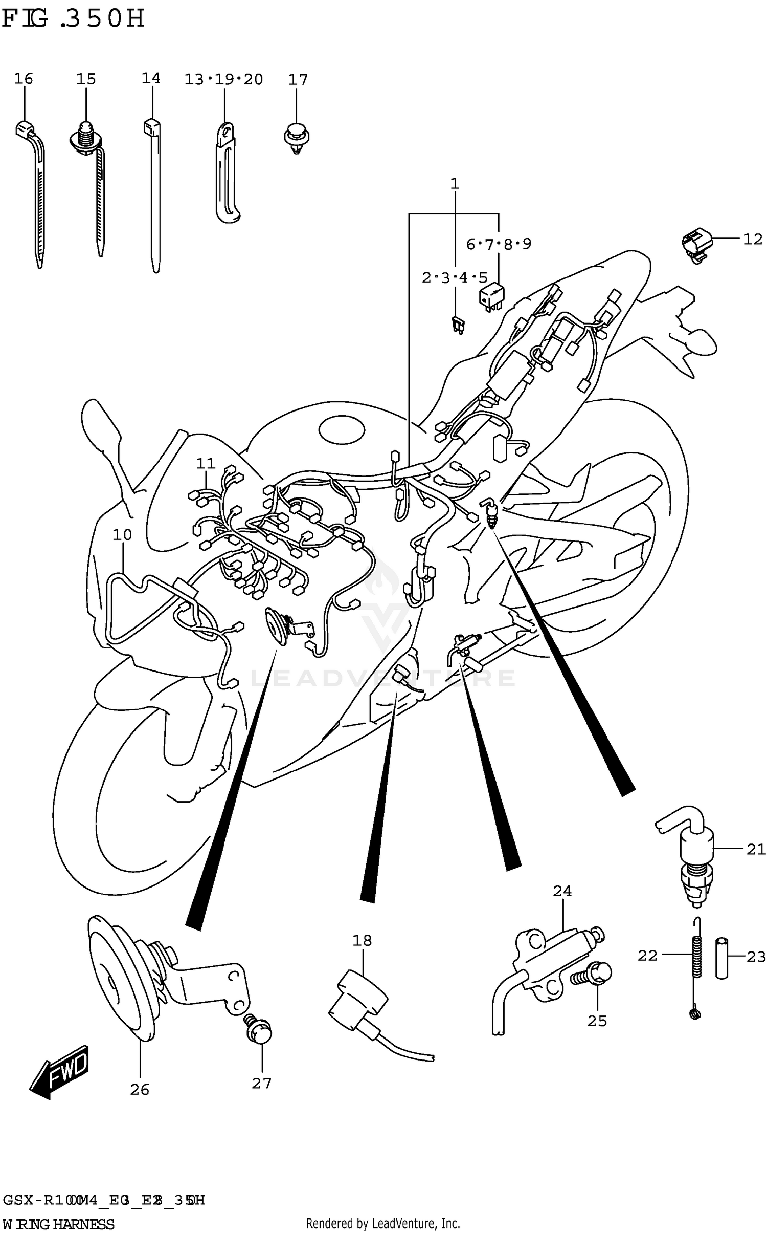 WIRING HARNESS (GSX-R1000A:E33)