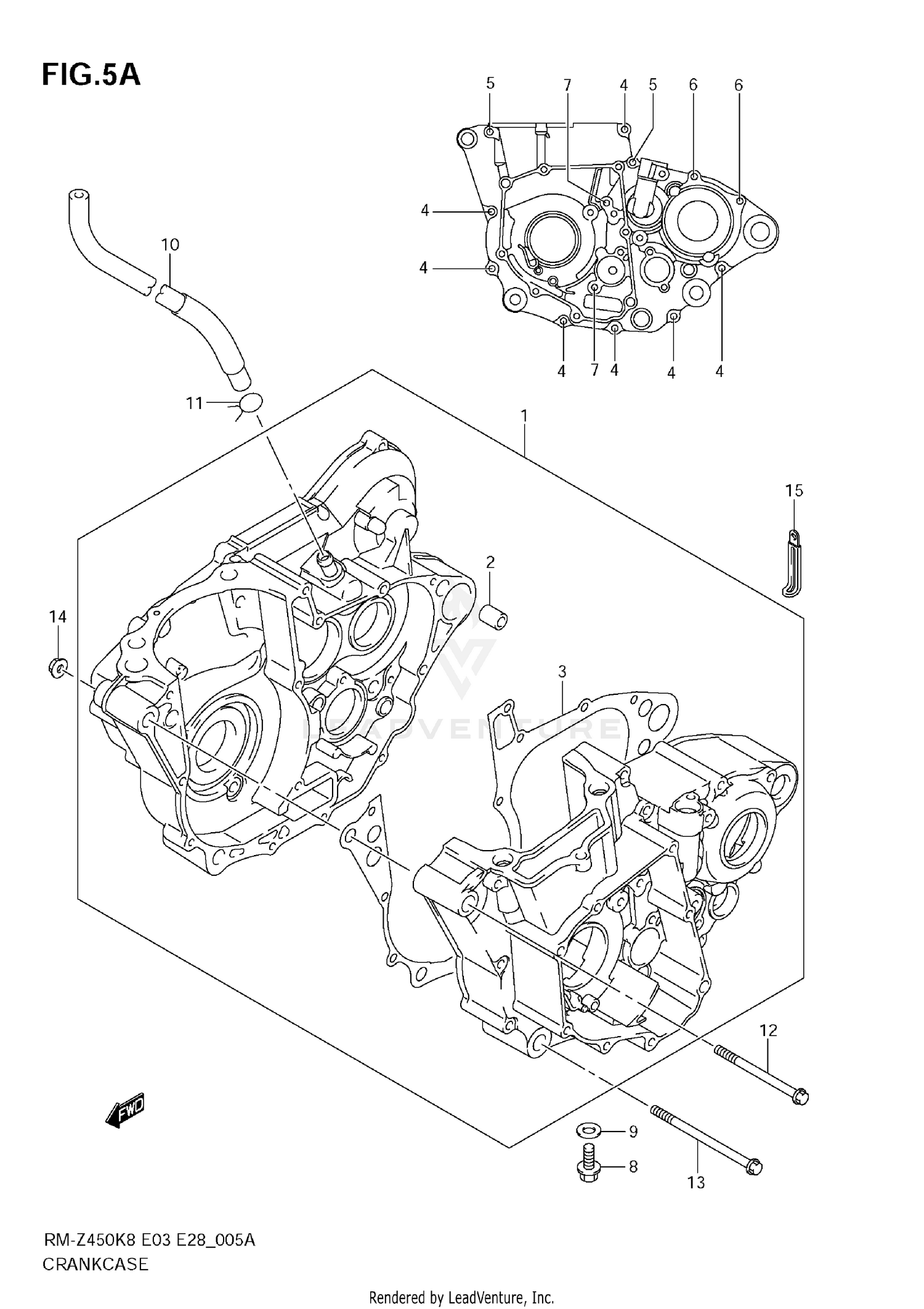 CRANKCASE (RM-Z450 L1)