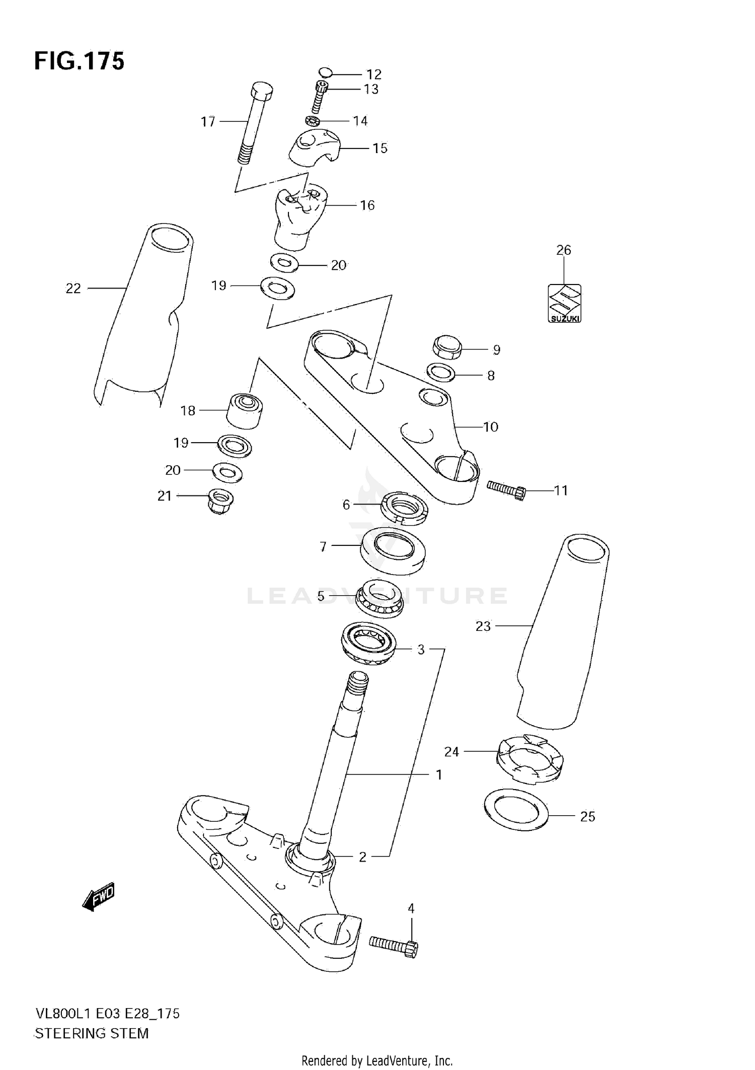 STEERING STEM (VL800 E28)