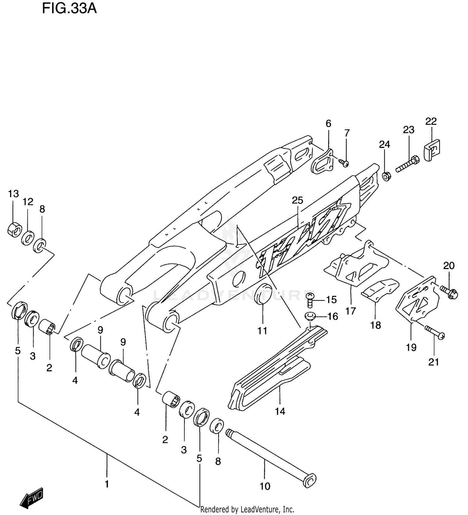 REAR SWINGING ARM (MODEL V)