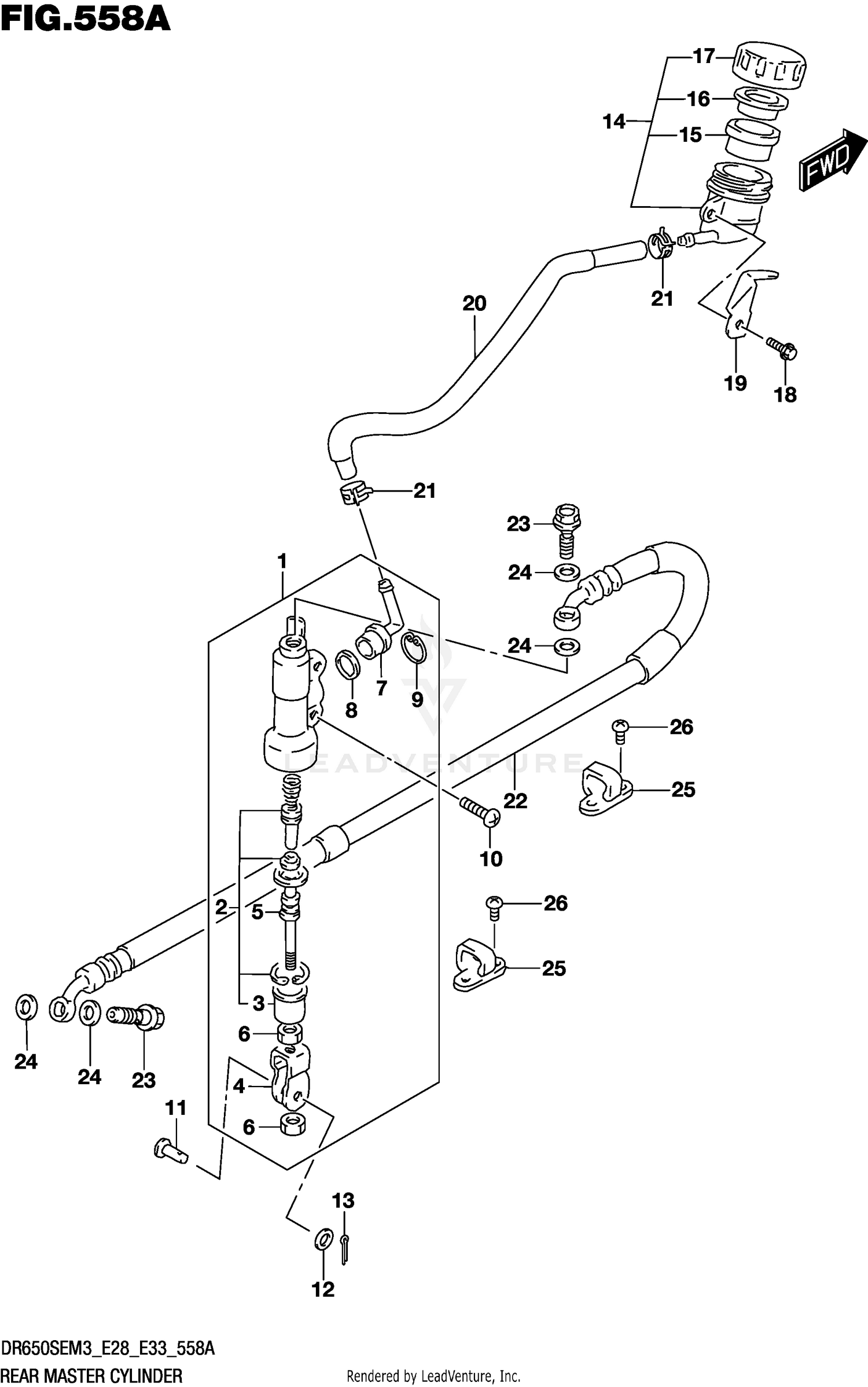 REAR MASTER CYLINDER