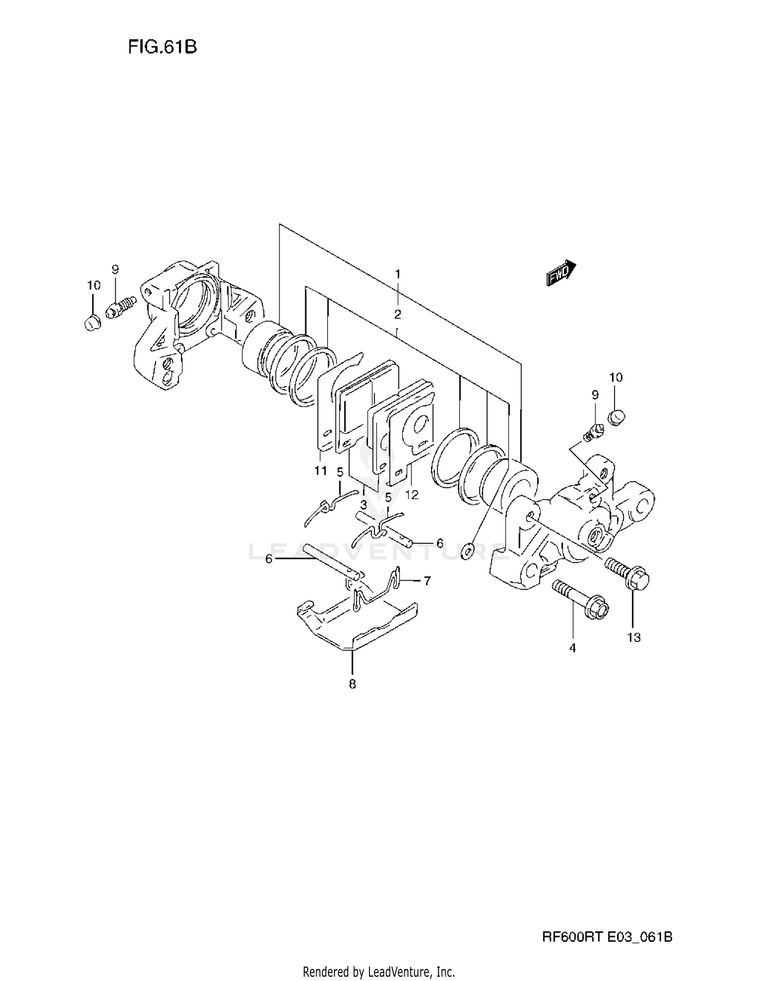 REAR CALIPER (MODEL T)
