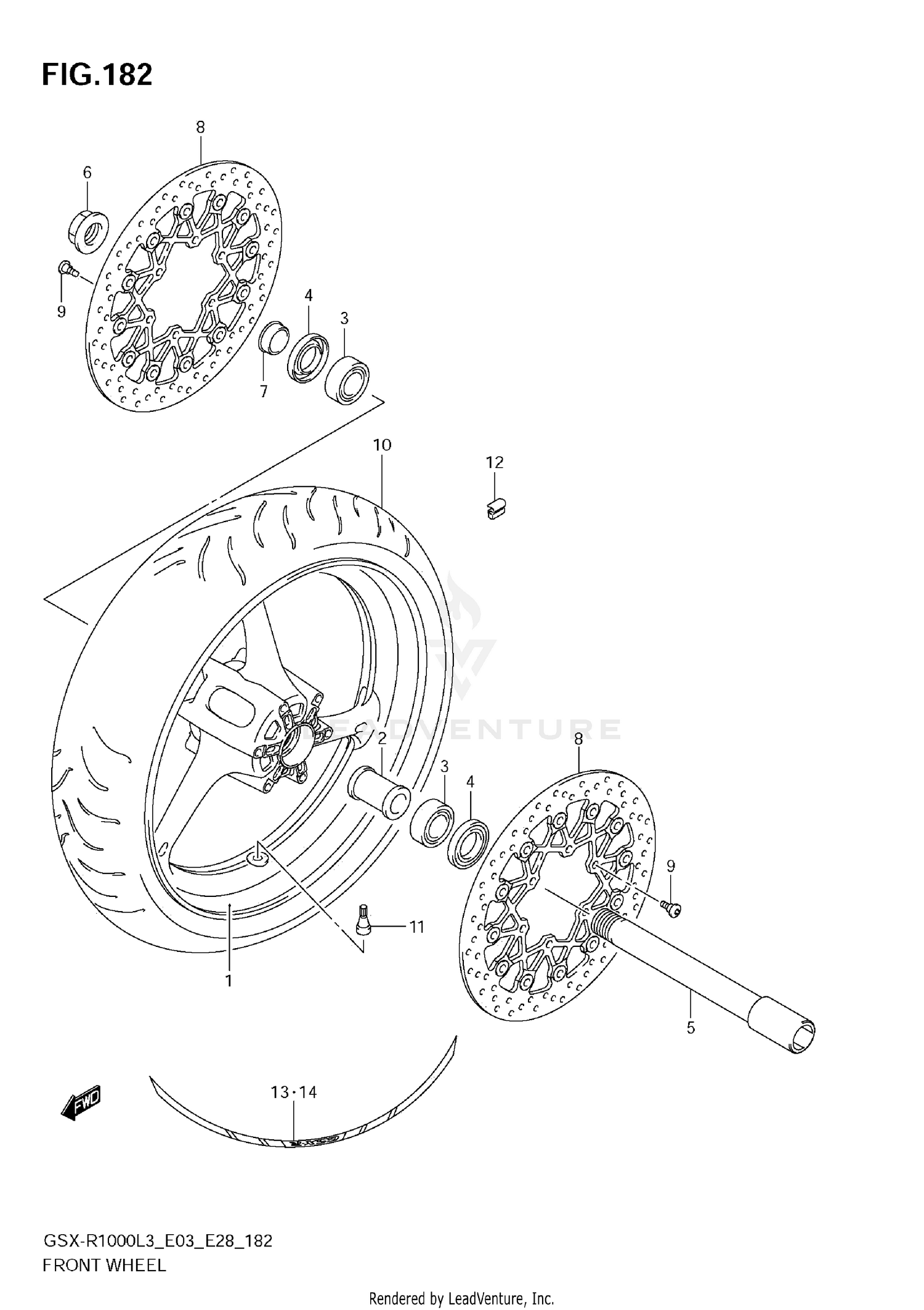 FRONT WHEEL (GSX-R1000ZL3 E28)