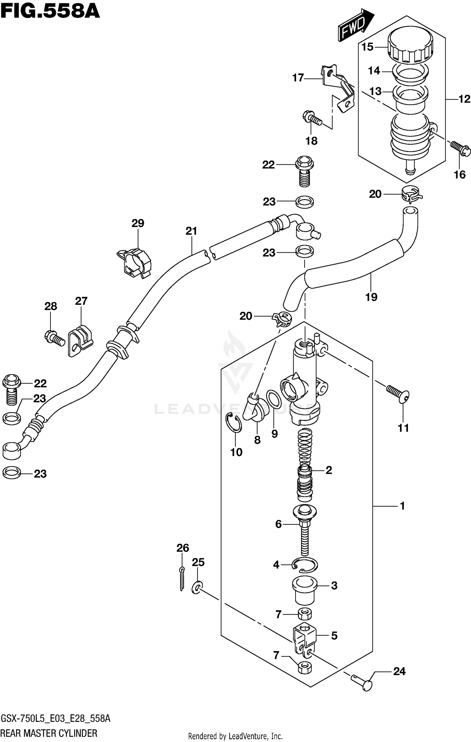 REAR MASTER CYLINDER