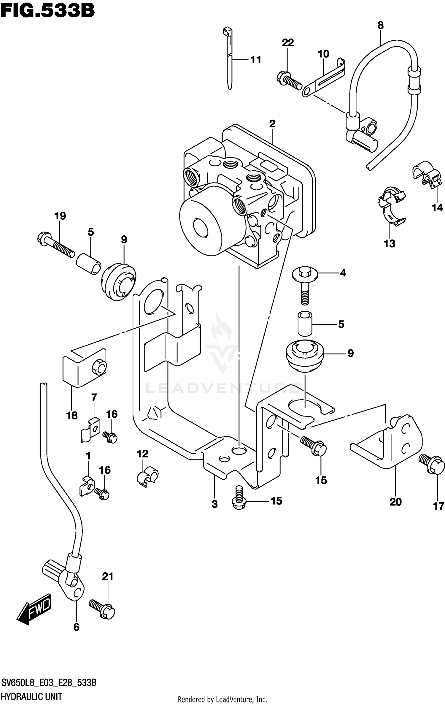 HYDRAULIC UNIT (SV650AL8 E33)