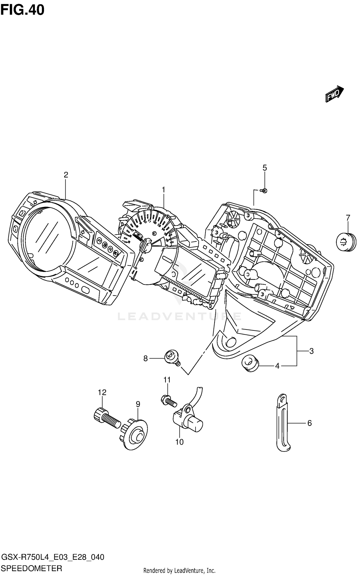 SPEEDOMETER (GSX-R750L4 E33)