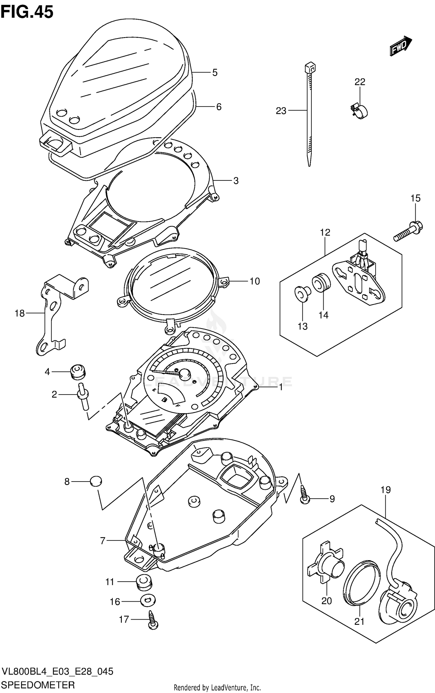 SPEEDOMETER (VL800BL4 E33)