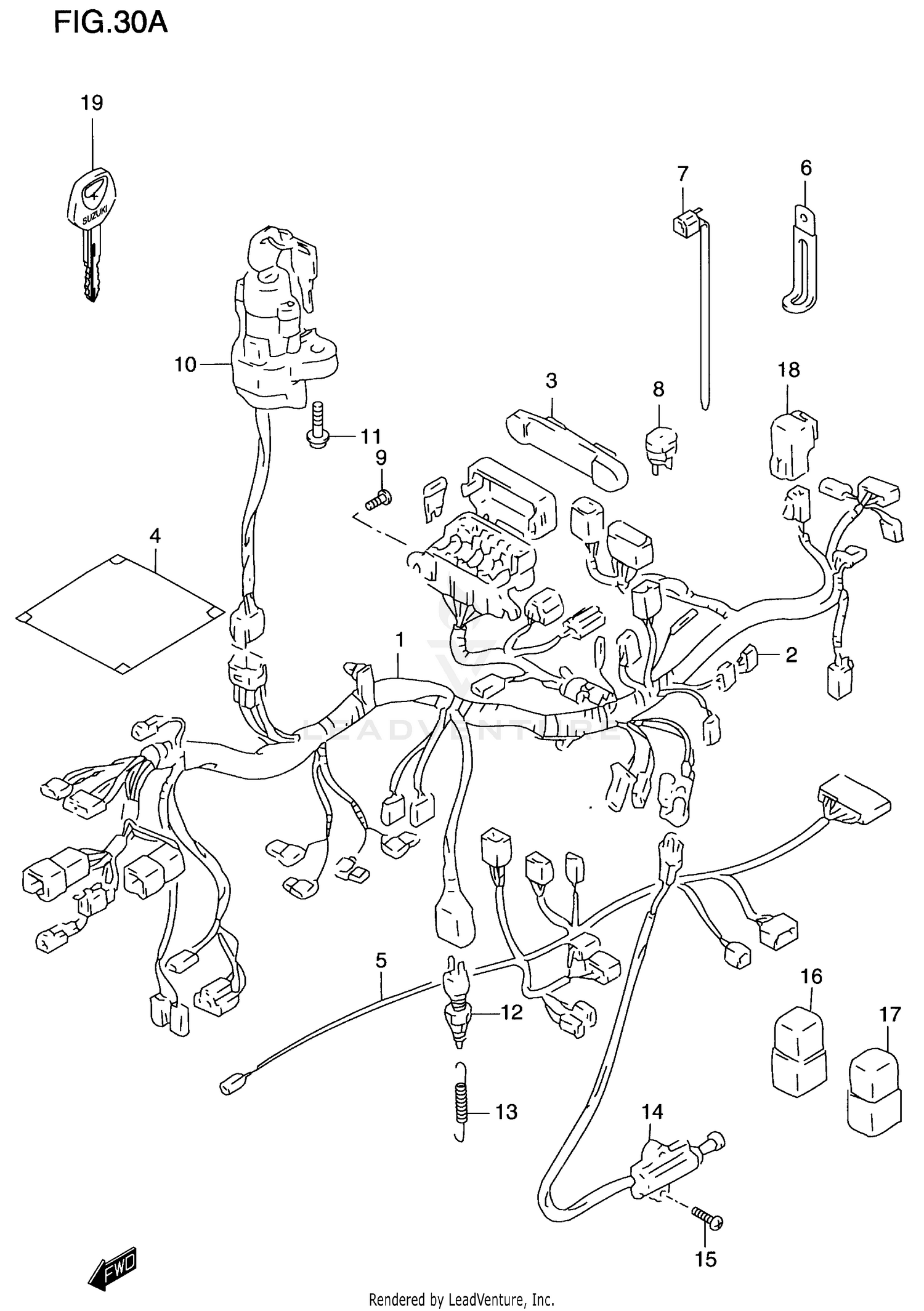 WIRING HARNESS (GSF1200SAV)