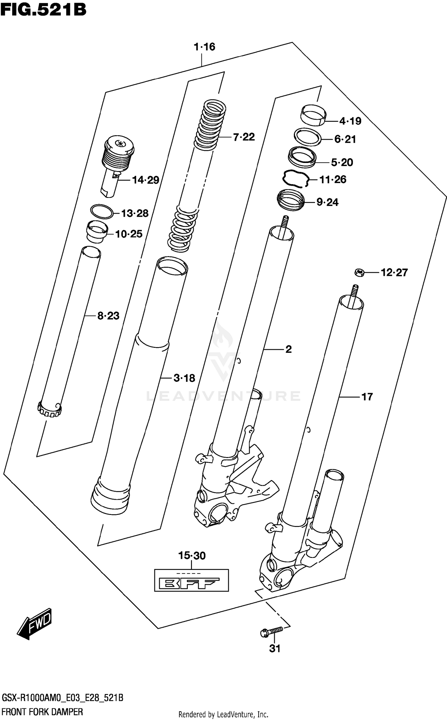 FRONT FORK DAMPER (GSX-R1000RA)
