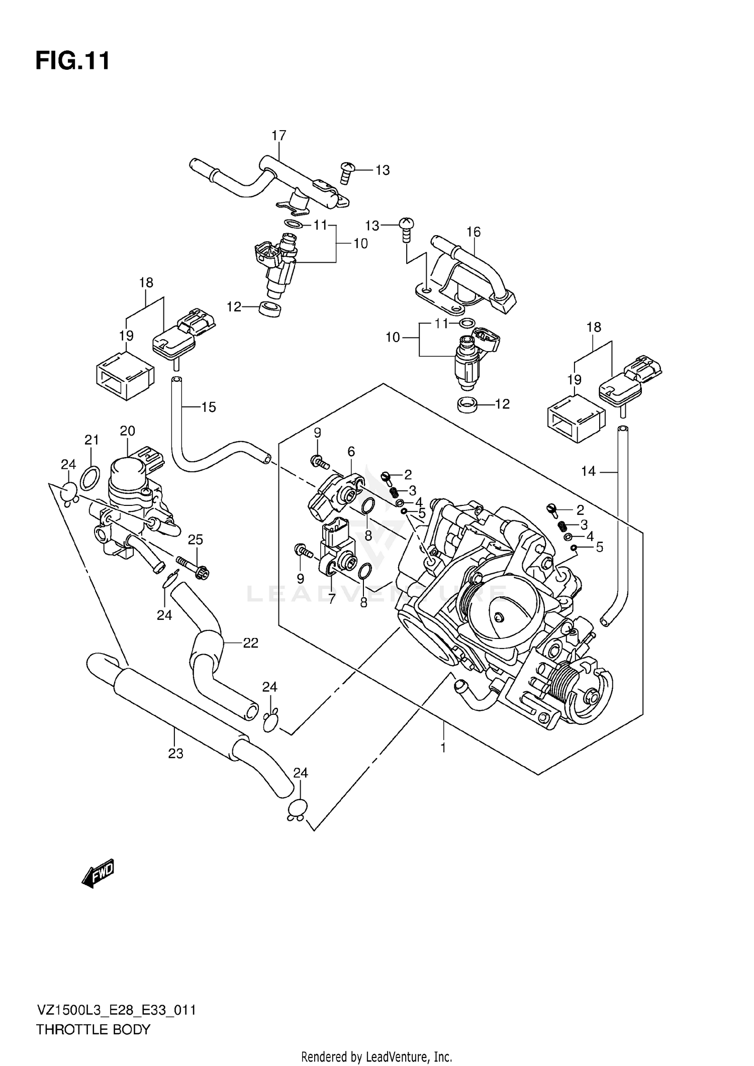THROTTLE BODY (VZ1500L3 E28)