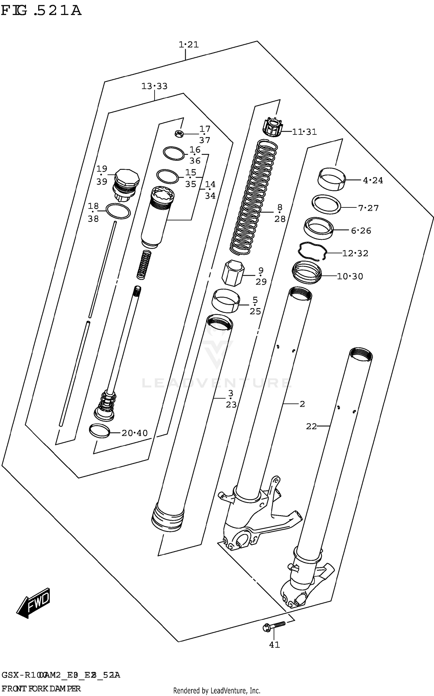 FRONT FORK DAMPER (GSX-R1000A)