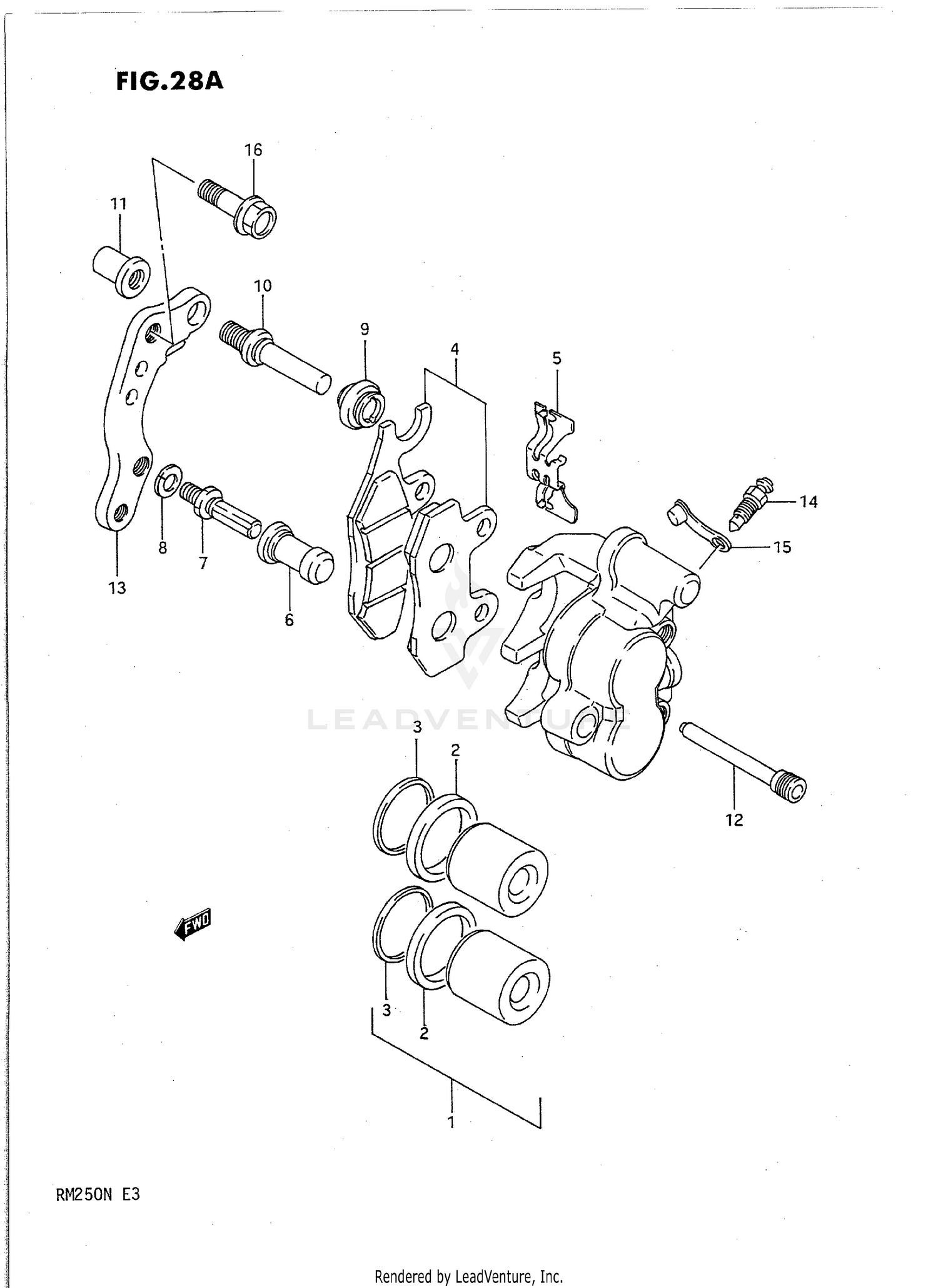 FRONT CALIPER (MODEL M/N)