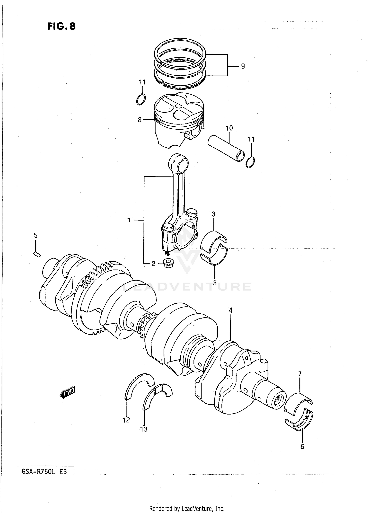 CRANKSHAFT (MODEL J/K)
