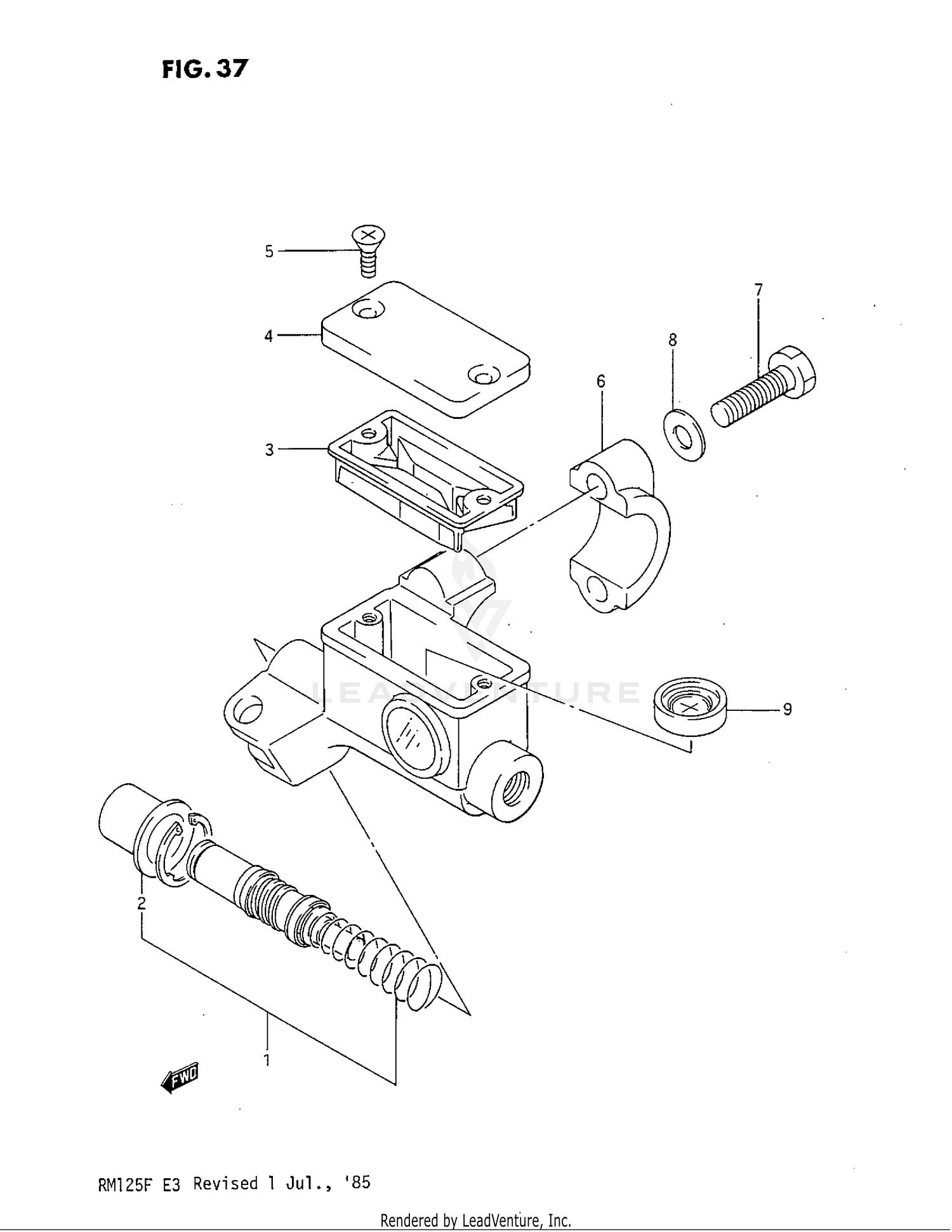 FRONT MASTER CYLINDER (MODEL F)