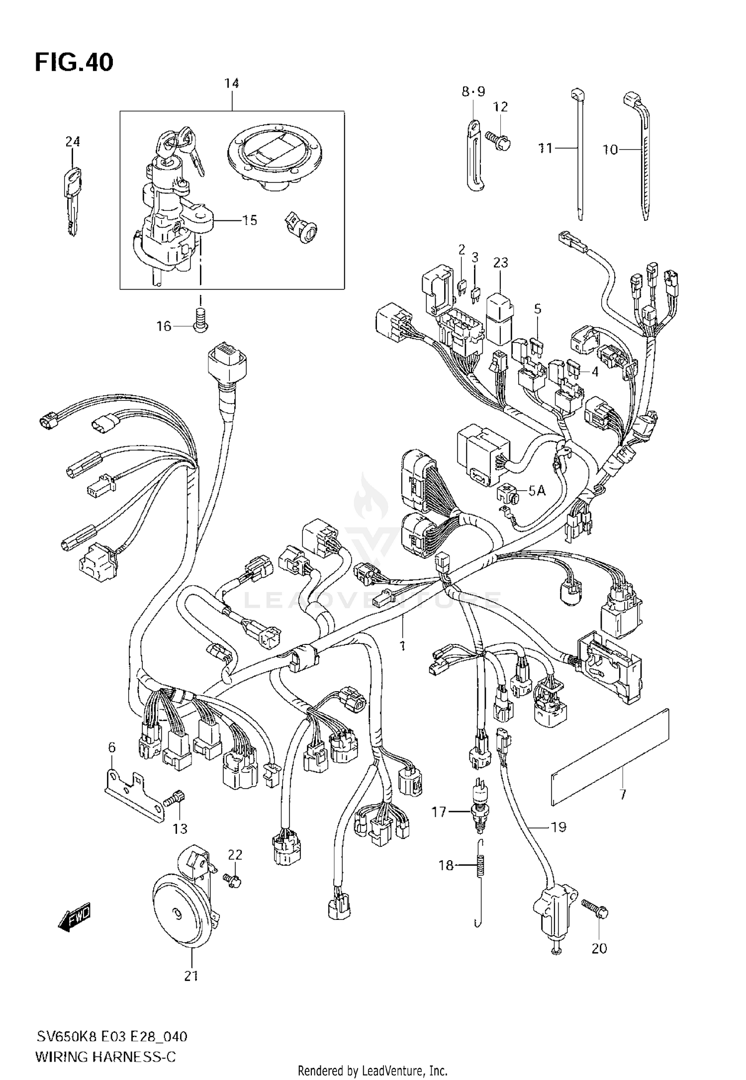 WIRING HARNESS (SV650AK7)