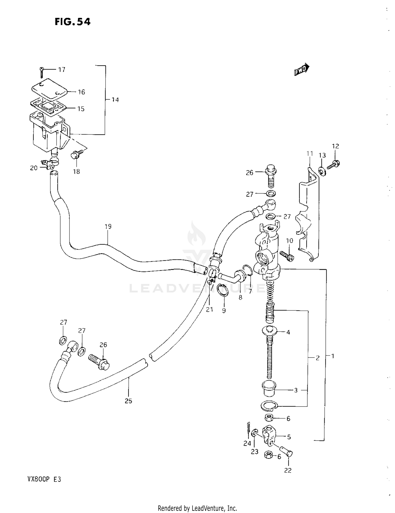 REAR MASTER CYLINDER