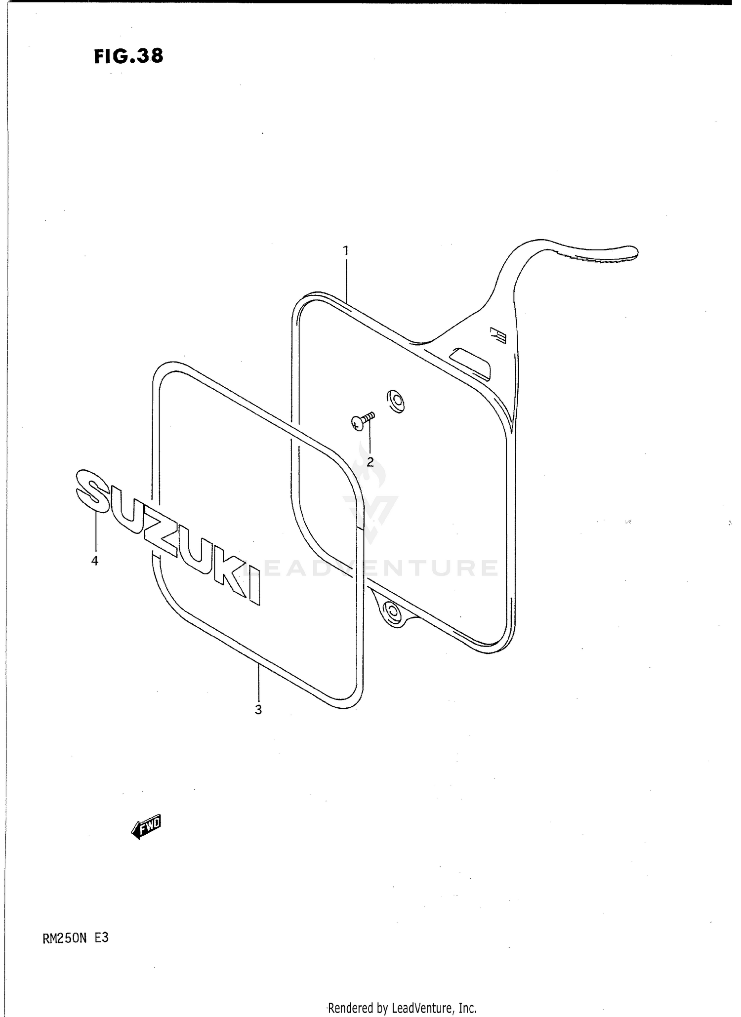 FRONT NUMBER PLATE (MODEL K/L/M)