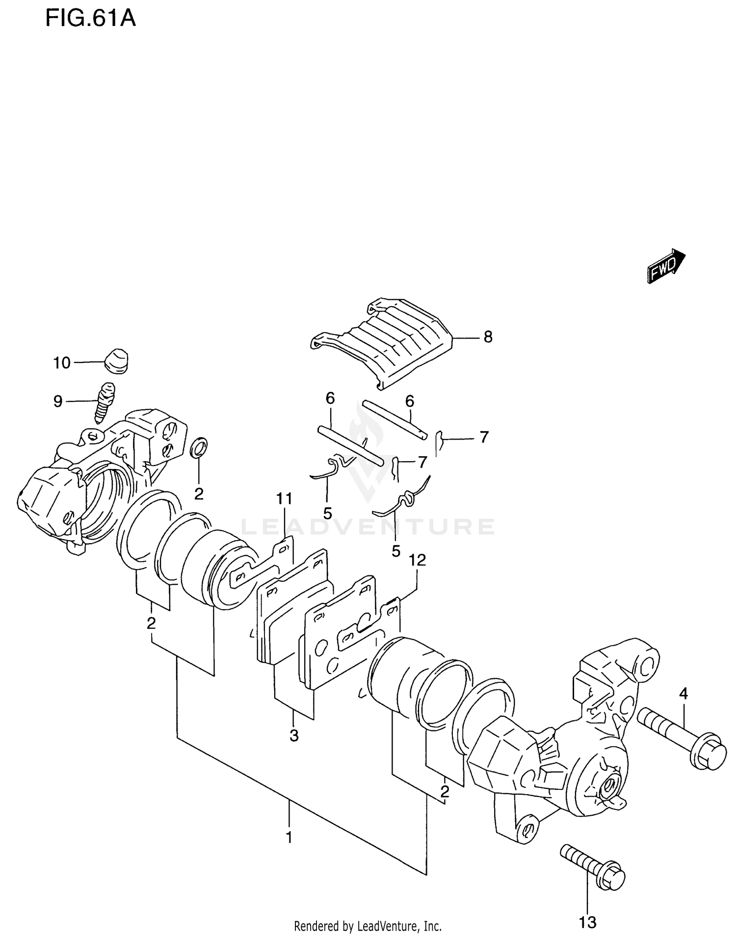 REAR CALIPER (GSF1200SAV)