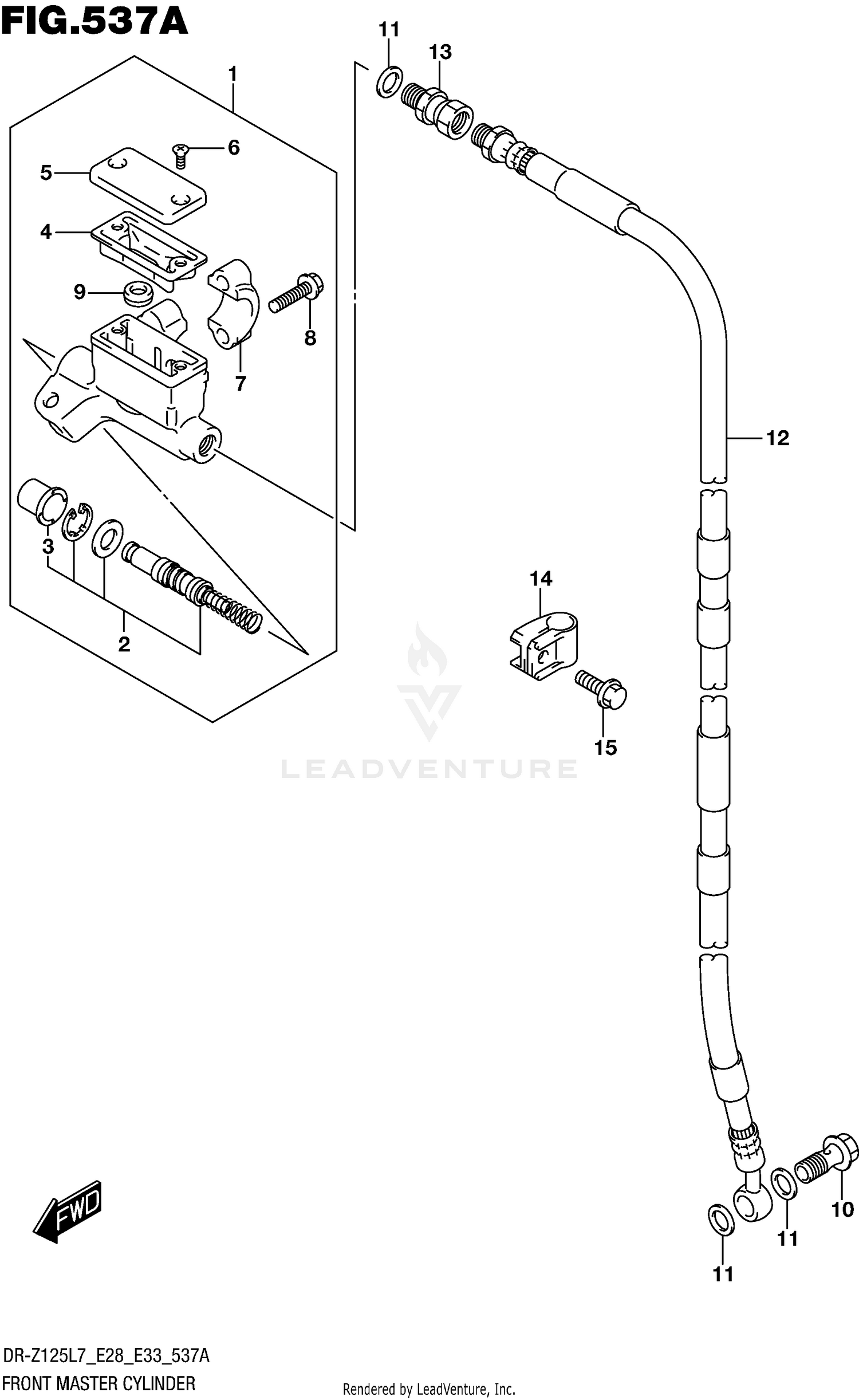 FRONT MASTER CYLINDER (DR-Z125L E28)