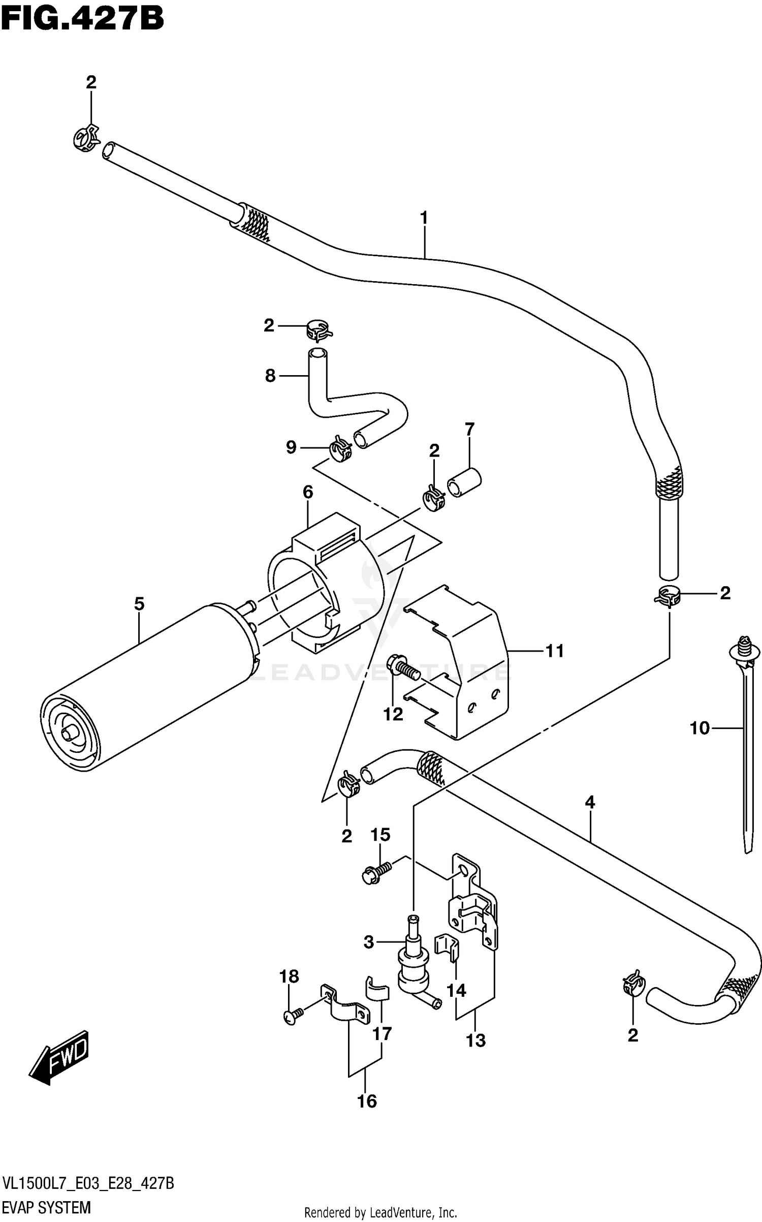 EVAP SYSTEM (VL1500TL7 E33)